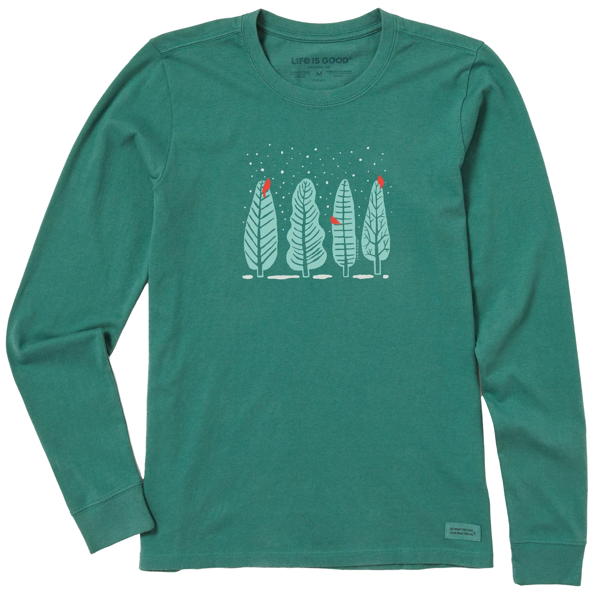 Women's Four Cardinal Trees Long Sleeve Crusher Tee sold by Life is Good product image thumbnail 3