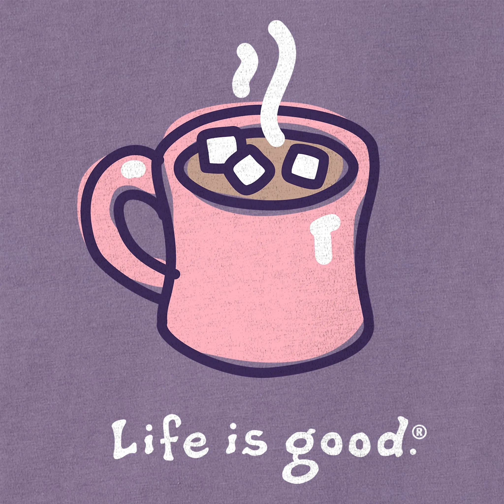 Women's Hot Cocoa Mug Long Sleeve Crusher Tee sold by Life is Good product image thumbnail 2