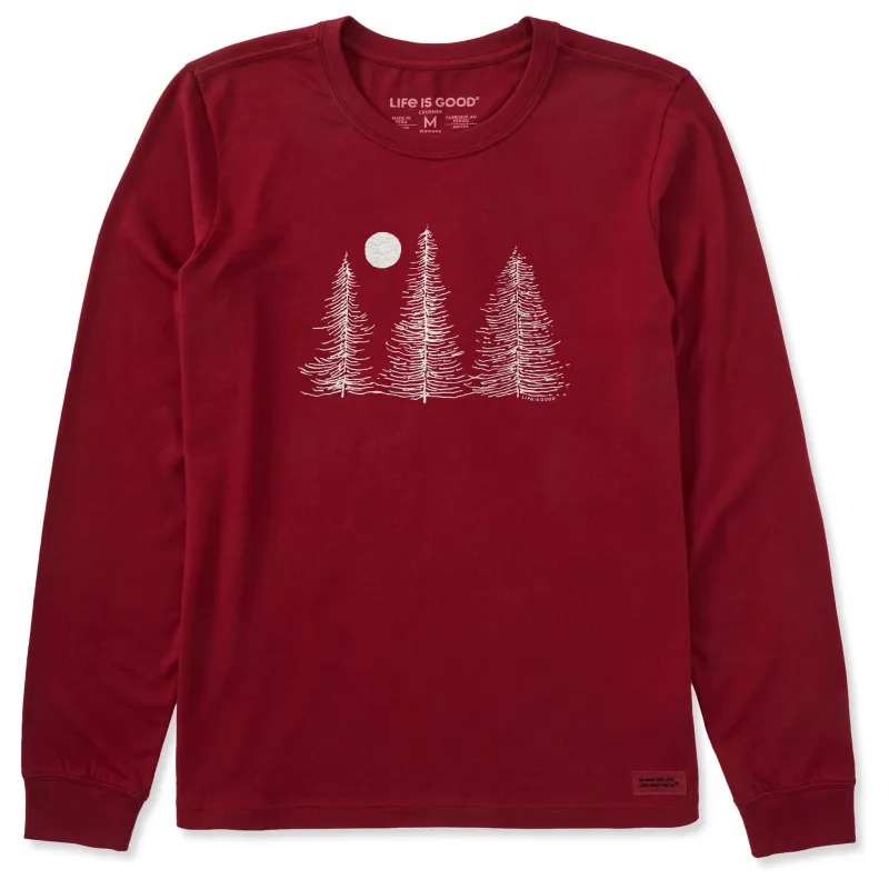 Women's Three Winter Trees Long Sleeve Crusher Tee made by Life is Good