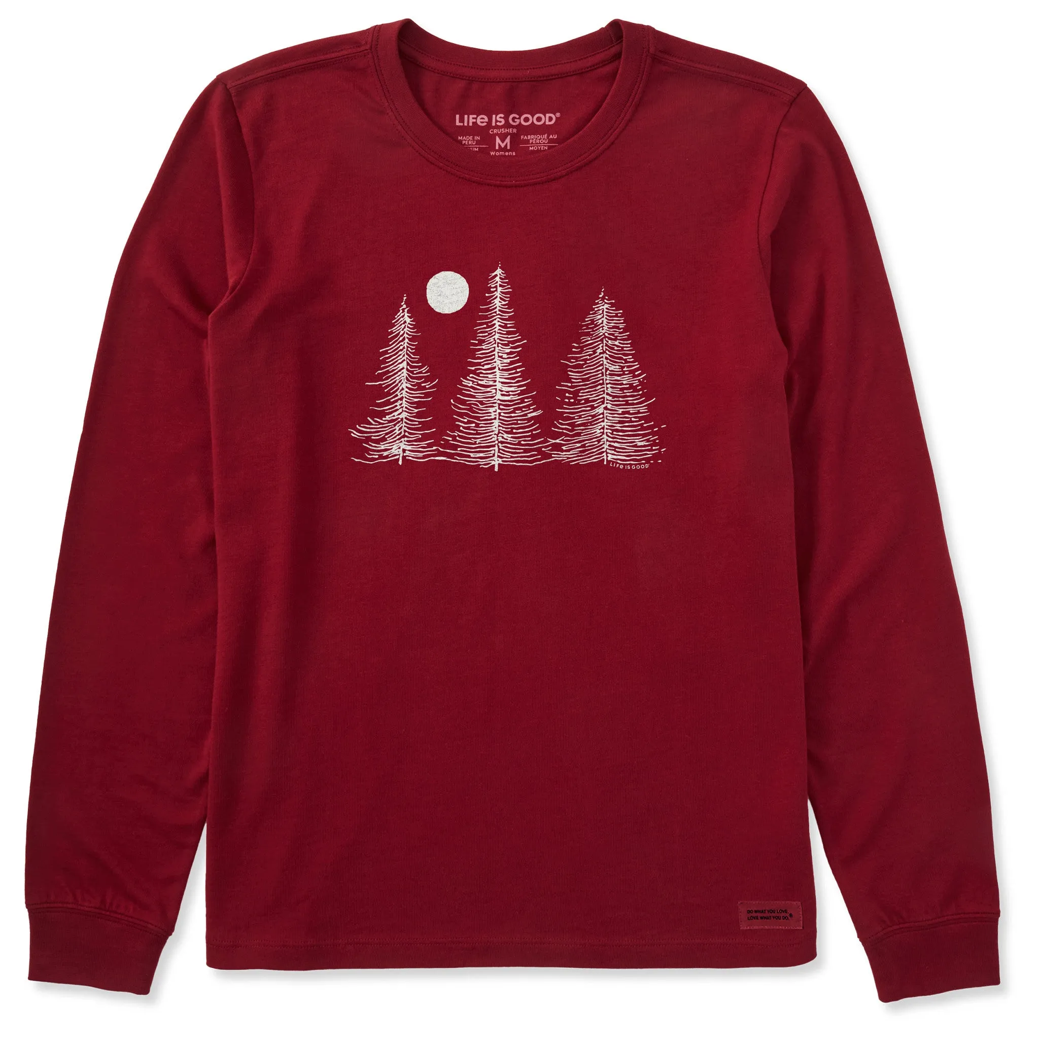 Women's Three Winter Trees Long Sleeve Crusher Tee sold by Life is Good