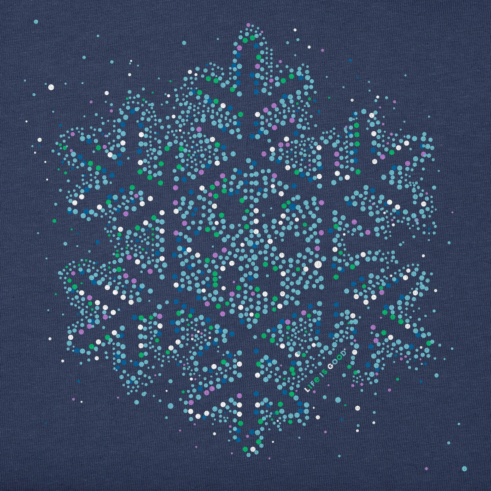 Women's Snowflake Lights Simply True Crew sold by Life is Good product image thumbnail 4