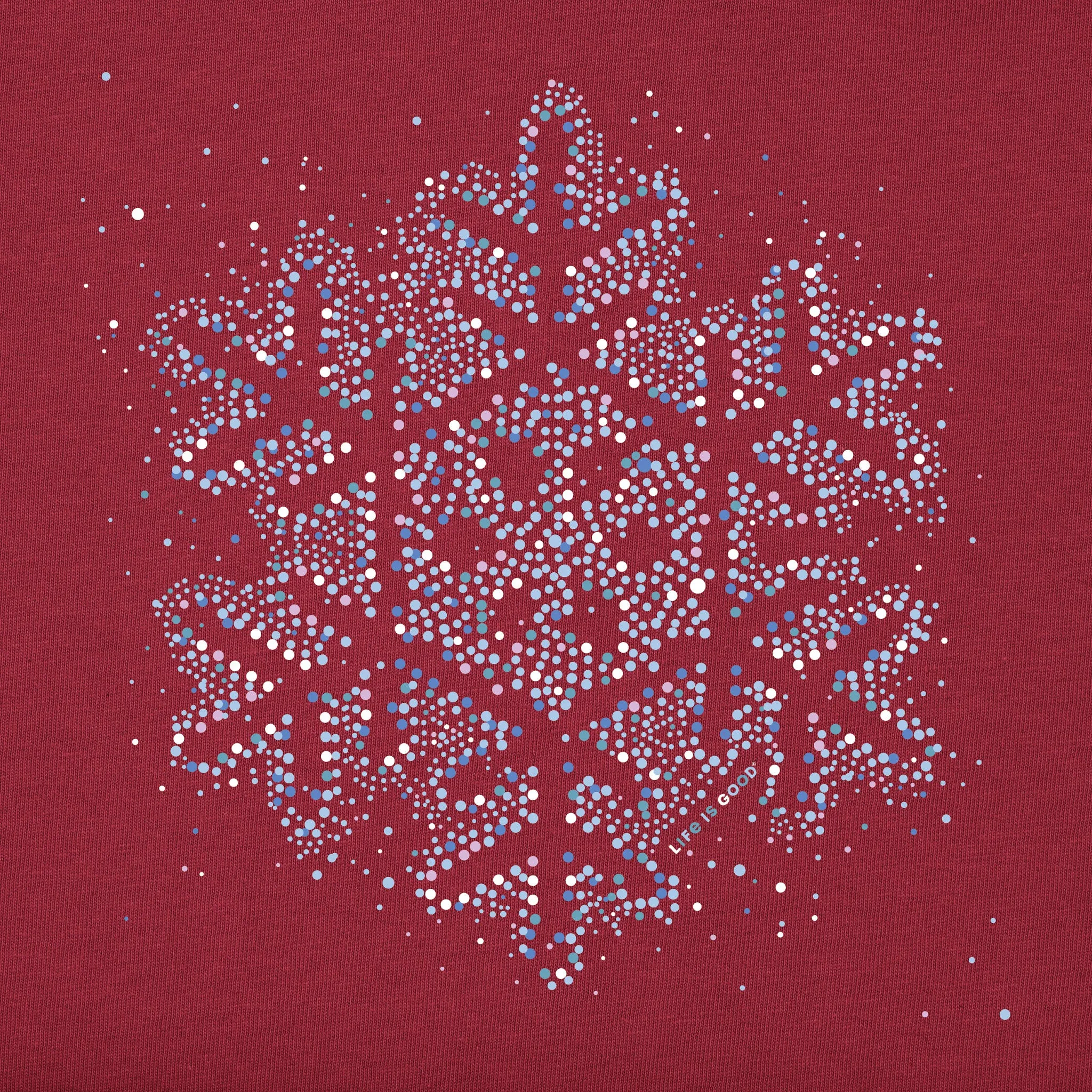 Women's Snowflake Lights Simply True Crew sold by Life is Good product image thumbnail 2