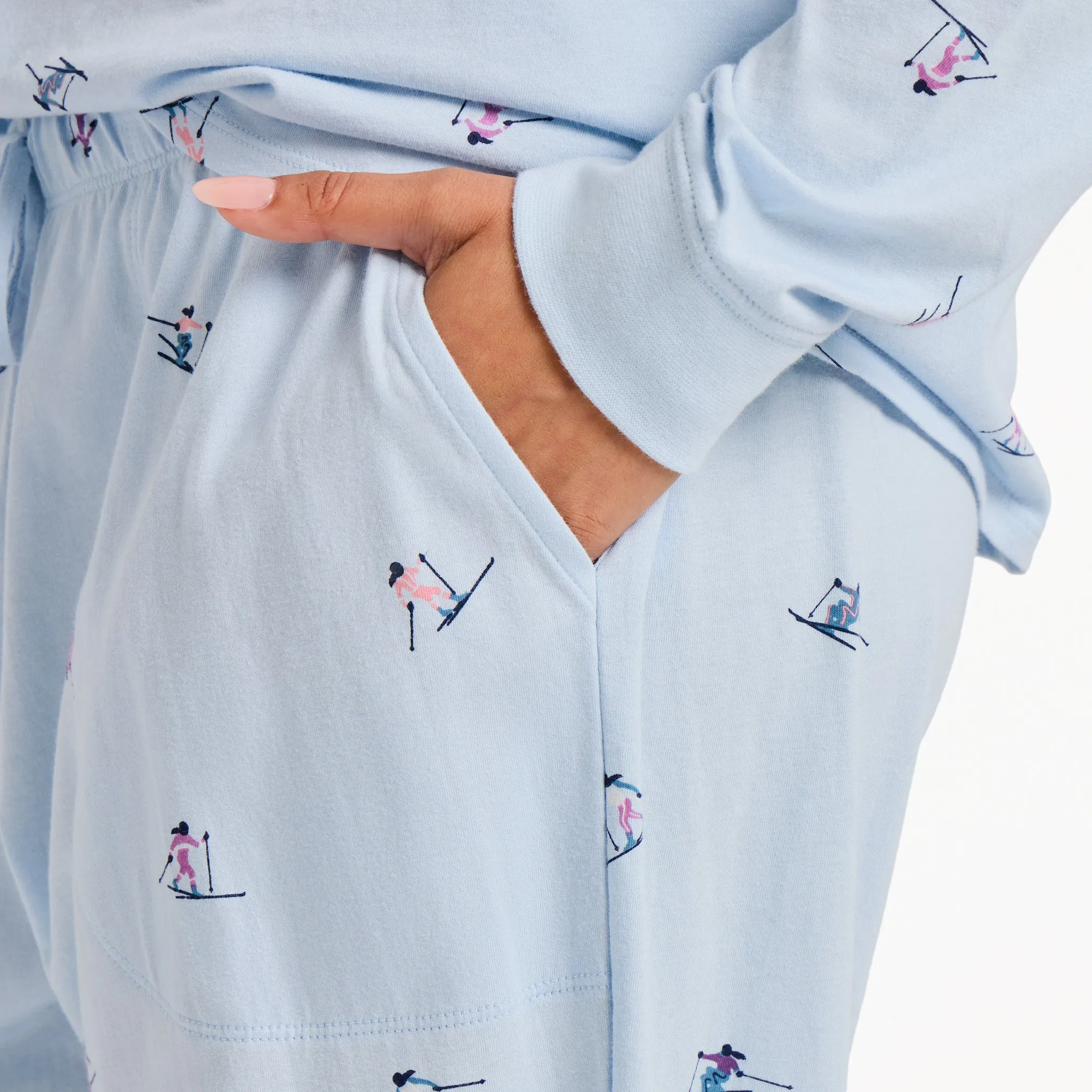 Women's Ski Ya Later Pattern Snuggle Up Sleep Jogger sold by Life is Good product image thumbnail 4