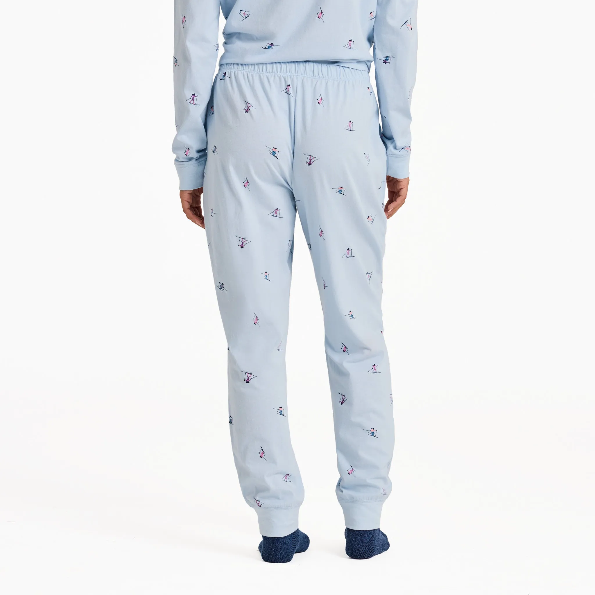 Women's Ski Ya Later Pattern Snuggle Up Sleep Jogger sold by Life is Good product image thumbnail 2
