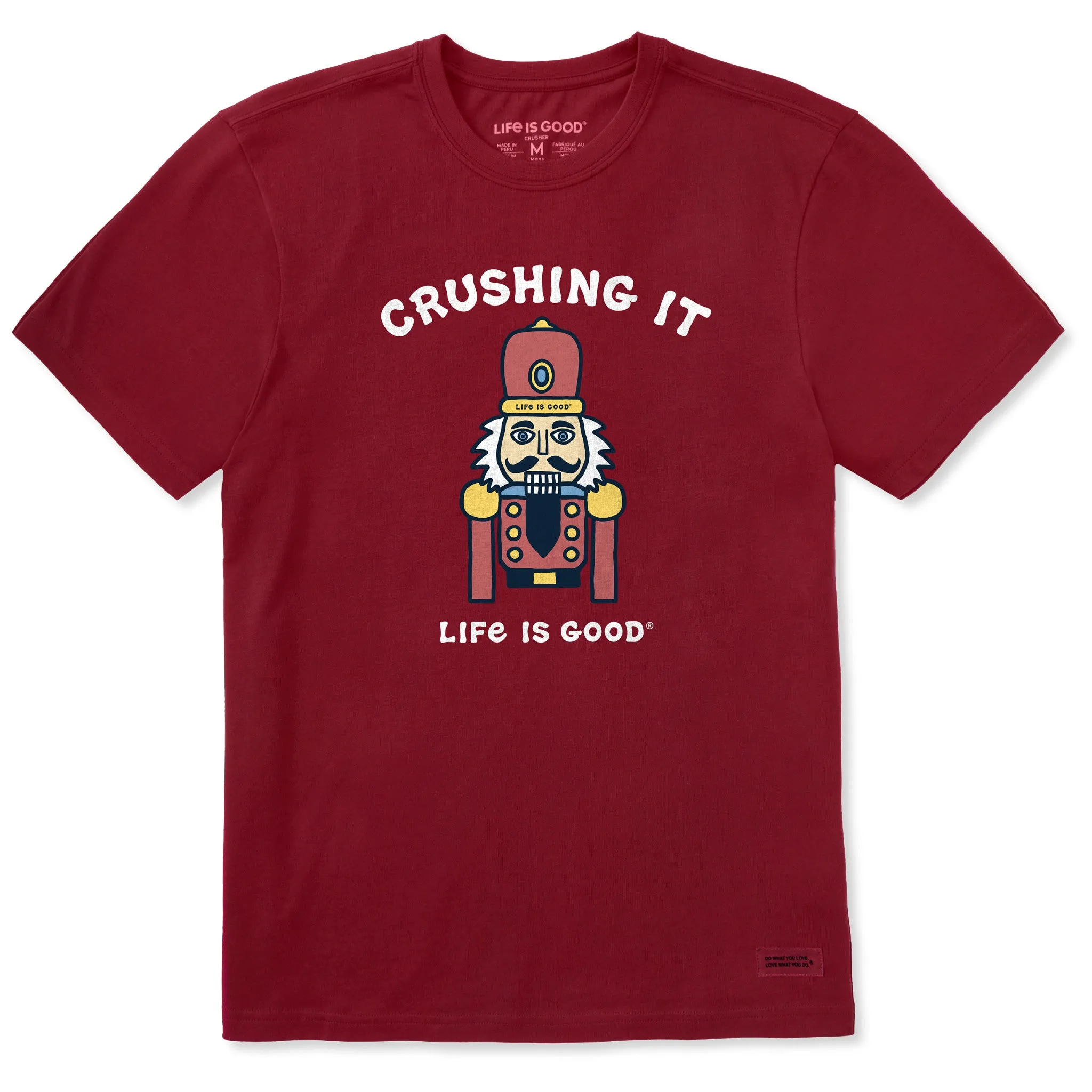 Men's Crushing It Nutcracker Short Sleeve Crusher Tee sold by Life is Good