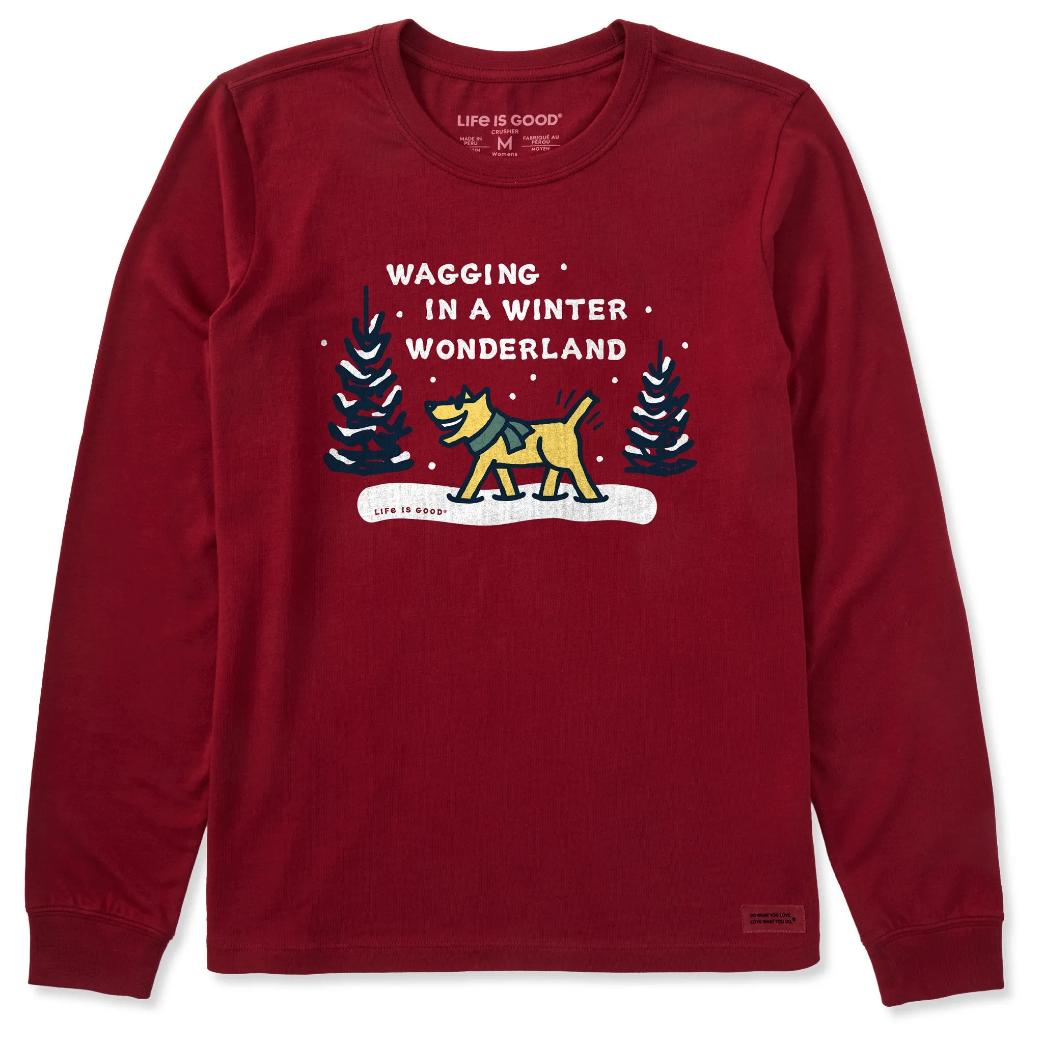 Women's Wagging Wonderland Rocket Long Sleeve Crusher Tee sold by Life is Good