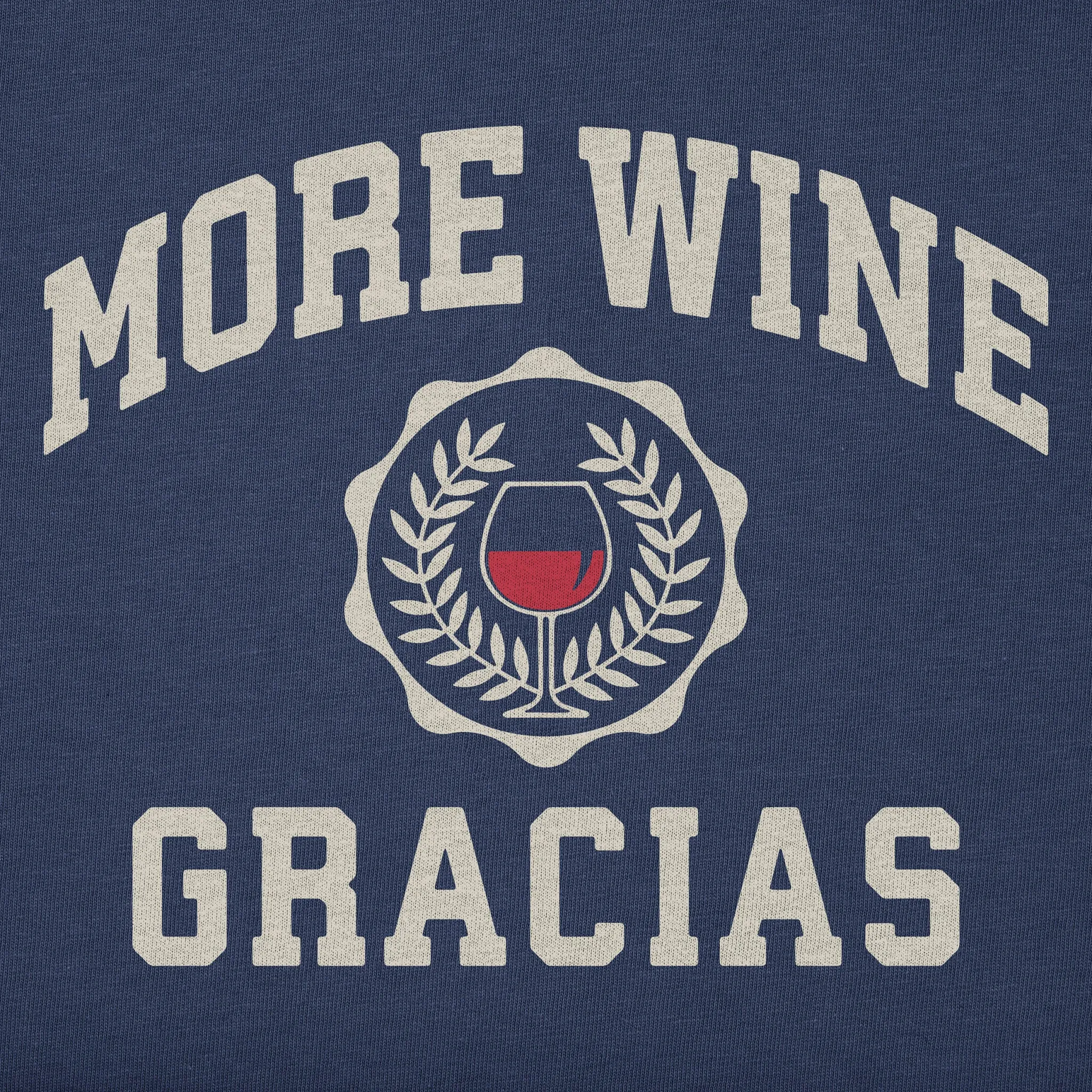 Men's More Wine Gracias Short Sleeve Crusher Tee sold by Life is Good product image thumbnail 2