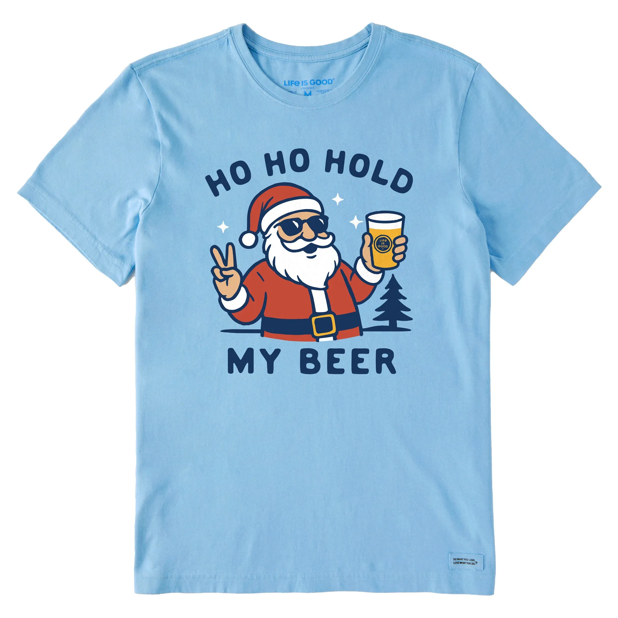 Men's Ho Ho Hold My Beer Short Sleeve Crusher Tee sold by Life is Good product image thumbnail 3