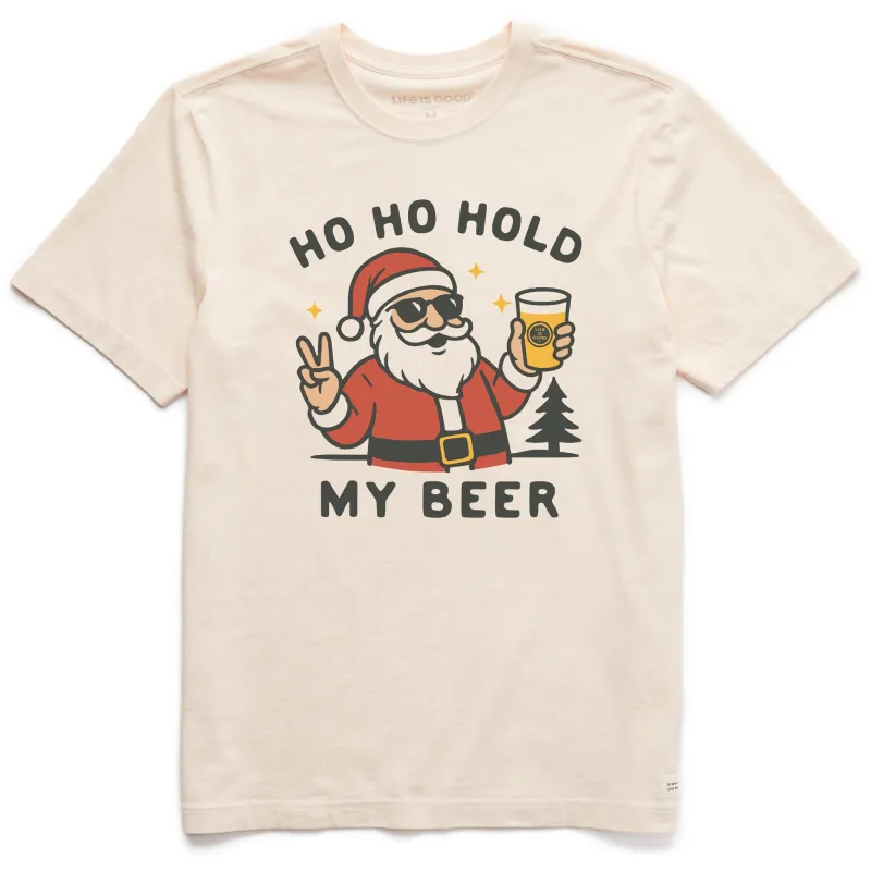 Men's Ho Ho Hold My Beer Short Sleeve Crusher Tee sold by Life is Good