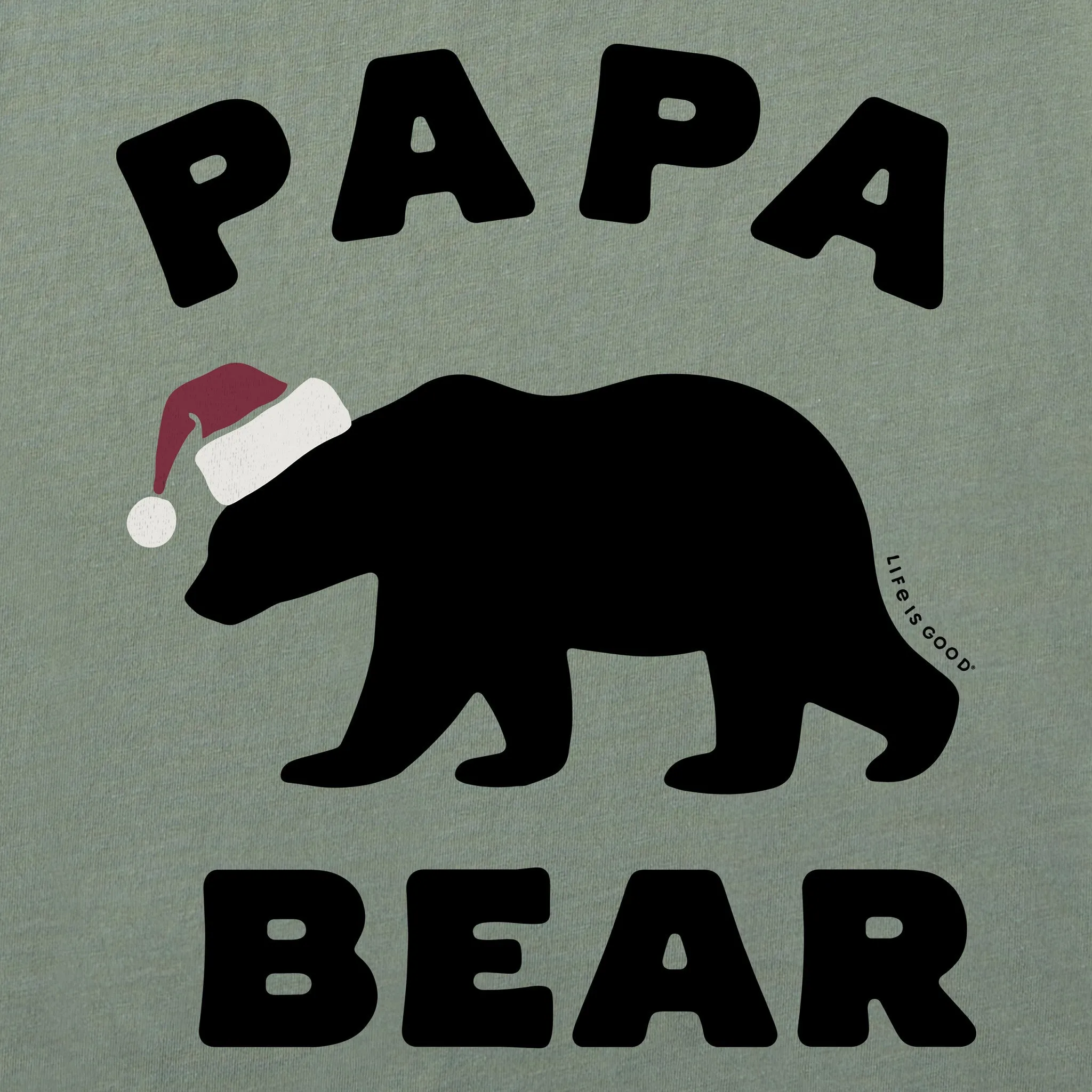 Men's Papa Bear Silo Long Sleeve Crusher Tee sold by Life is Good product image thumbnail 2