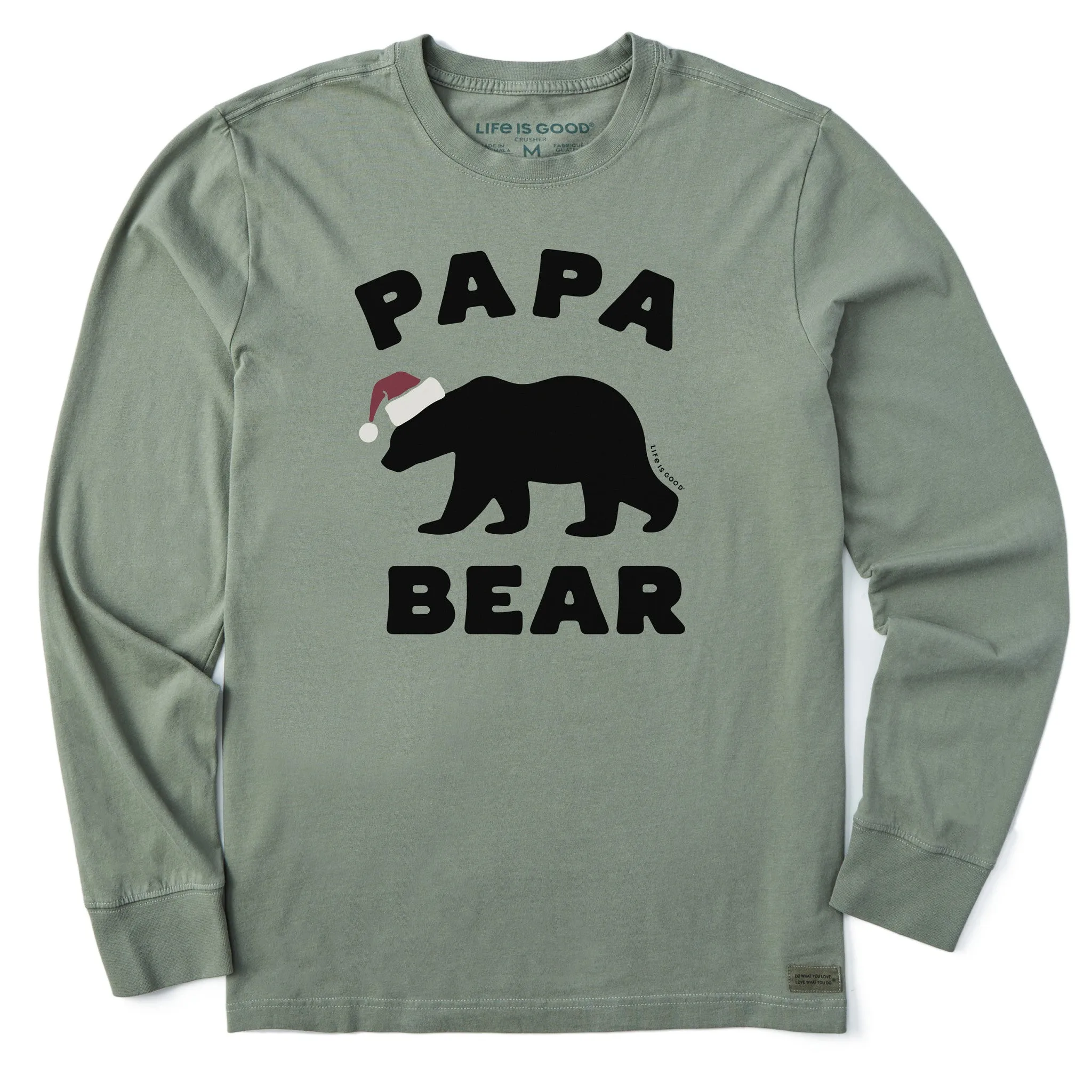 Men's Papa Bear Silo Long Sleeve Crusher Tee sold by Life is Good