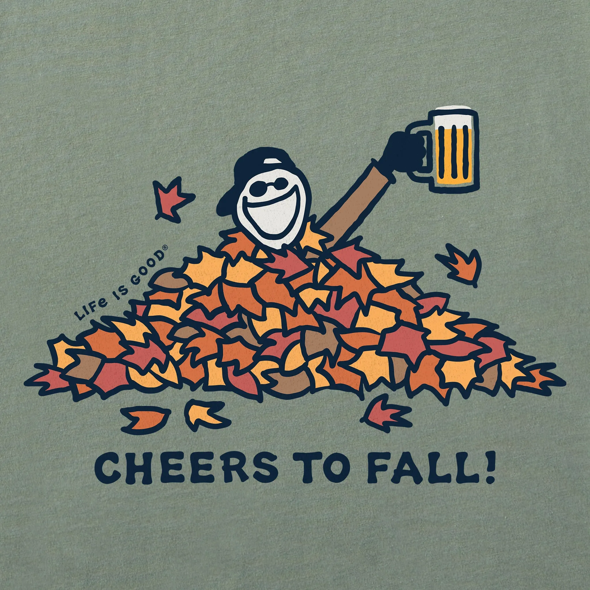 Men's Cheers to Fall Short Sleeve Crusher Tee sold by Life is Good product image thumbnail 2