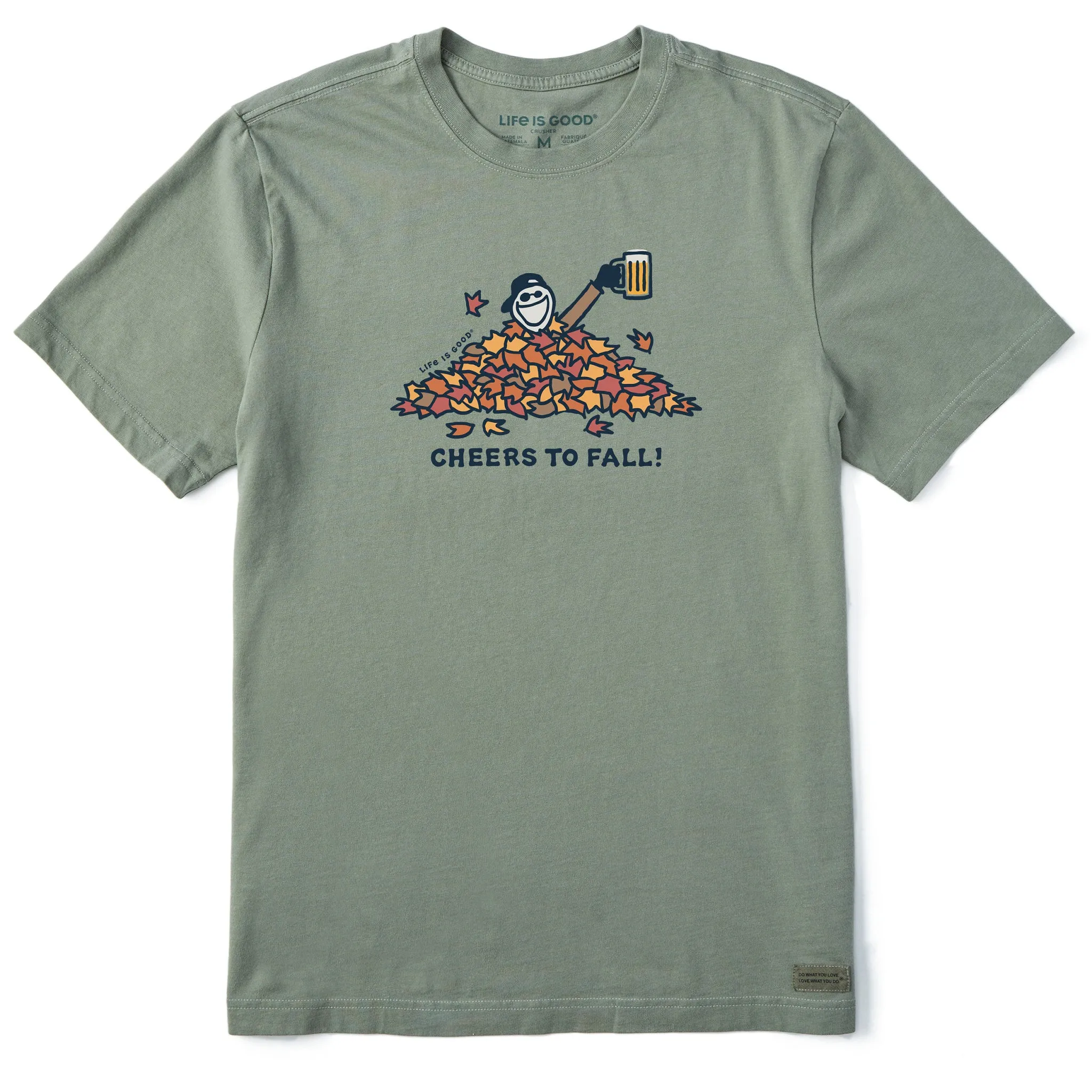 Men's Cheers to Fall Short Sleeve Crusher Tee sold by Life is Good