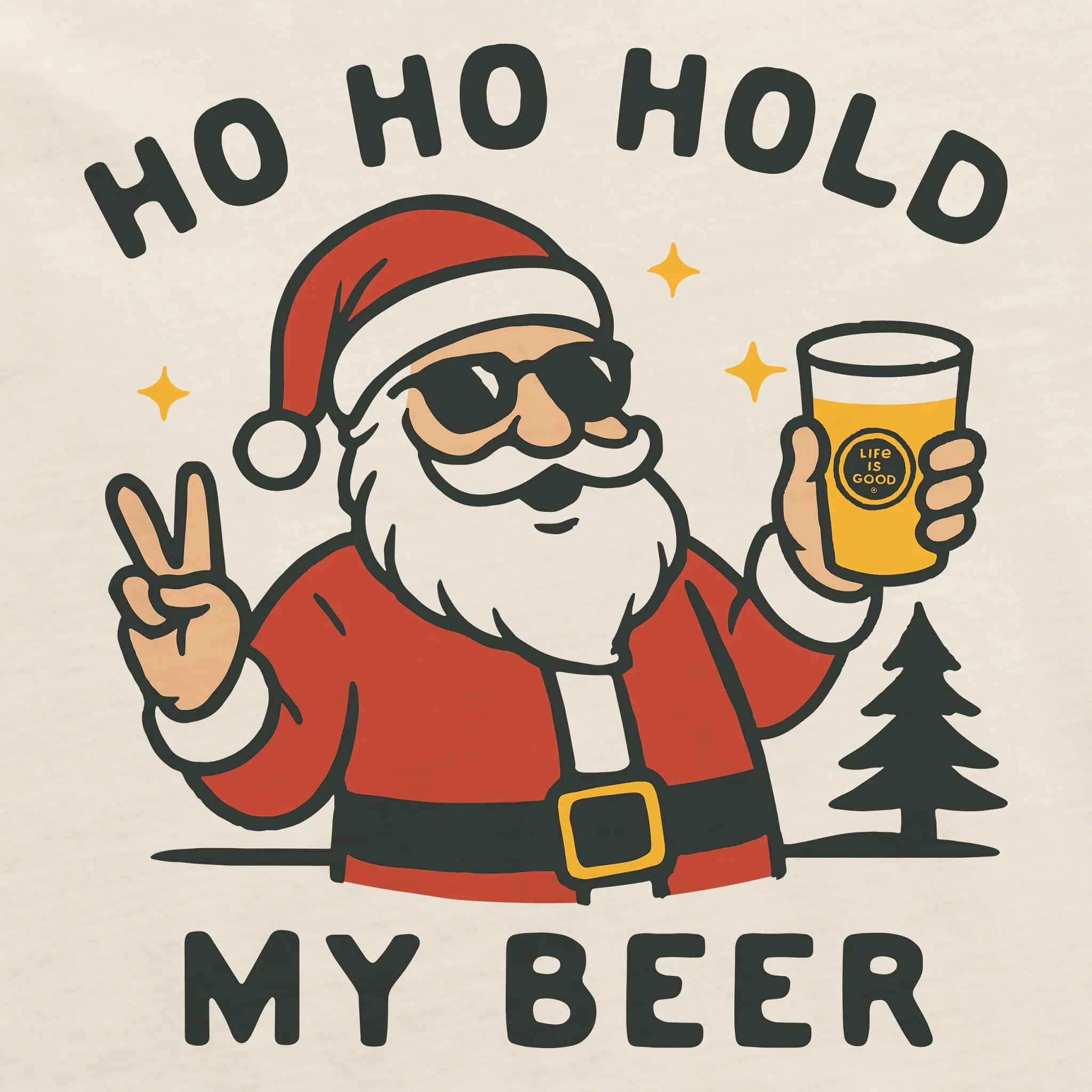 Women's Ho Ho Hold My Beer Short Sleeve Crusher Boxy Tee sold by Life is Good product image thumbnail 2