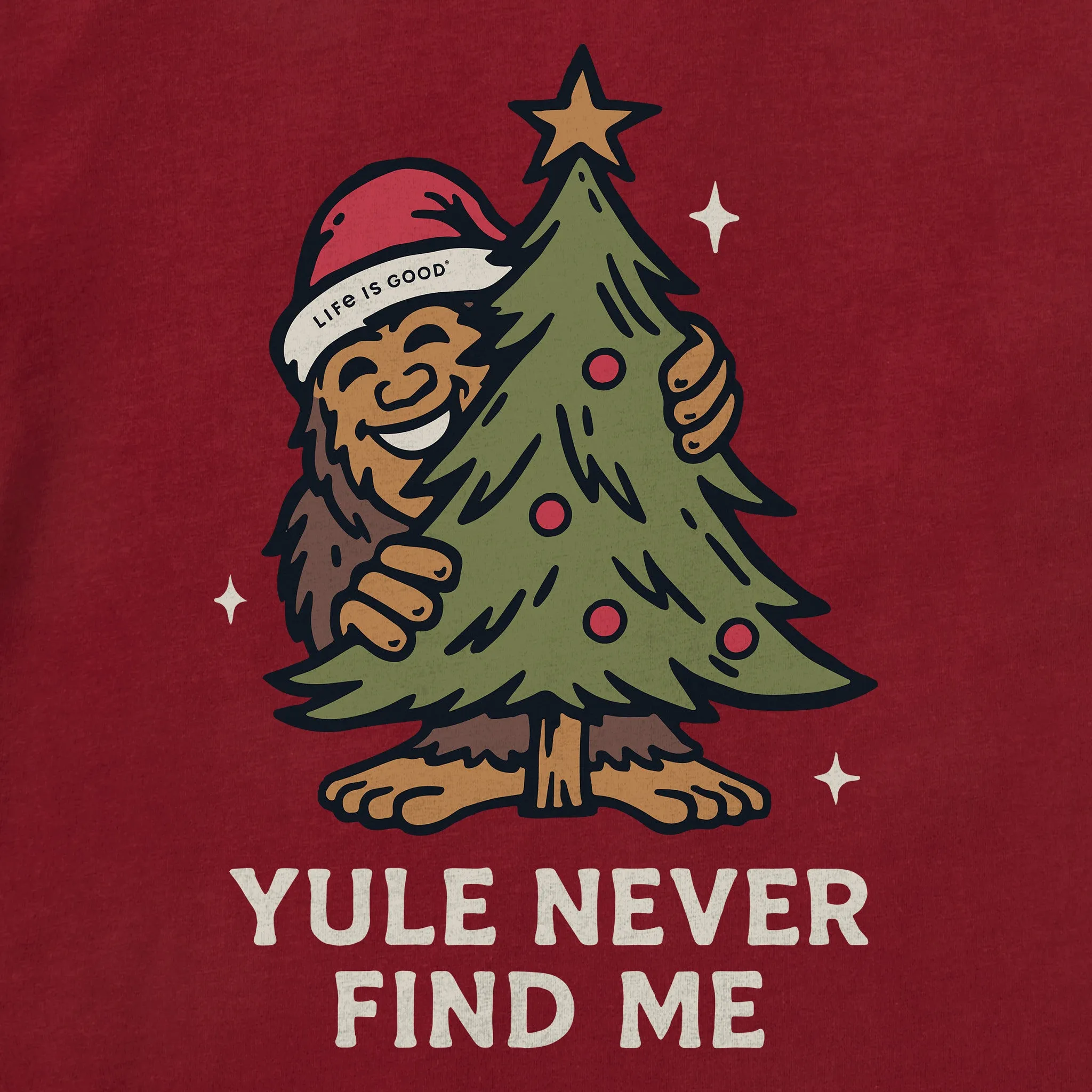 Men's Yule Never Find Me Short Sleeve Crusher Tee sold by Life is Good product image thumbnail 2