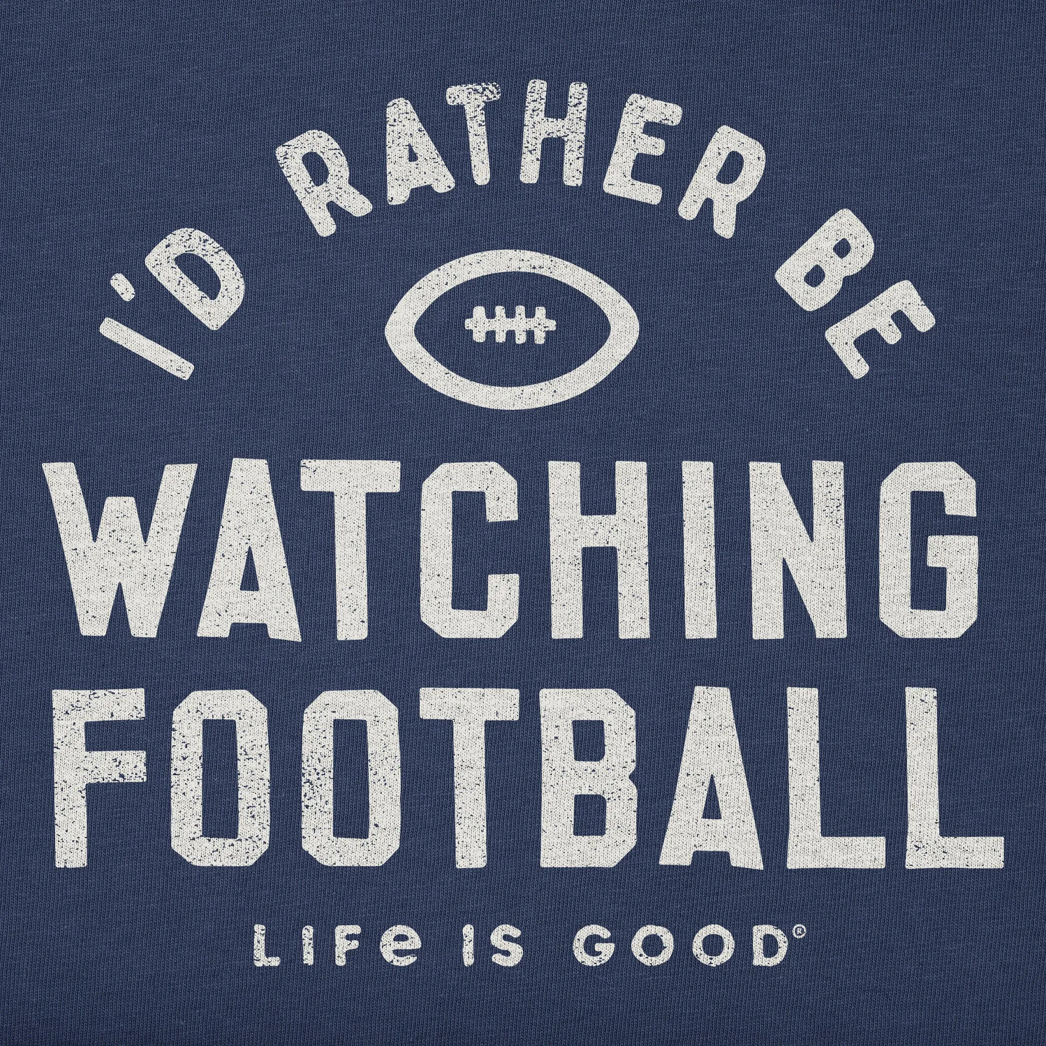 Women's I'd Rather Be Watching Football Long Sleeve Crusher Tee sold by Life is Good product image thumbnail 2