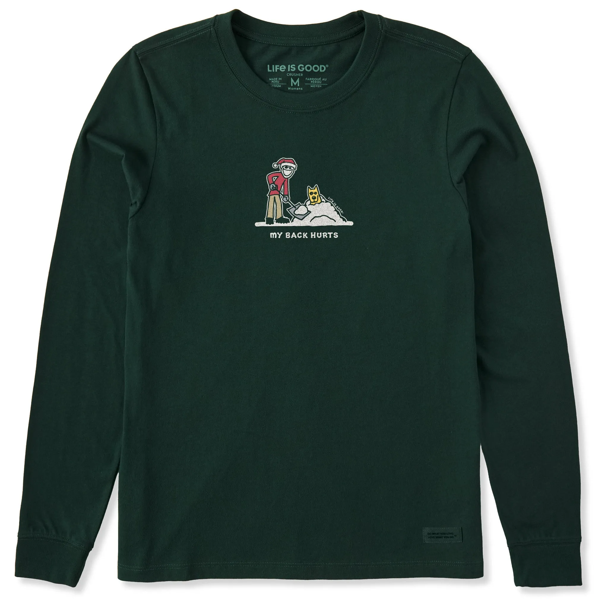 Women's My Back Hurts Long Sleeve Crusher Tee sold by Life is Good
