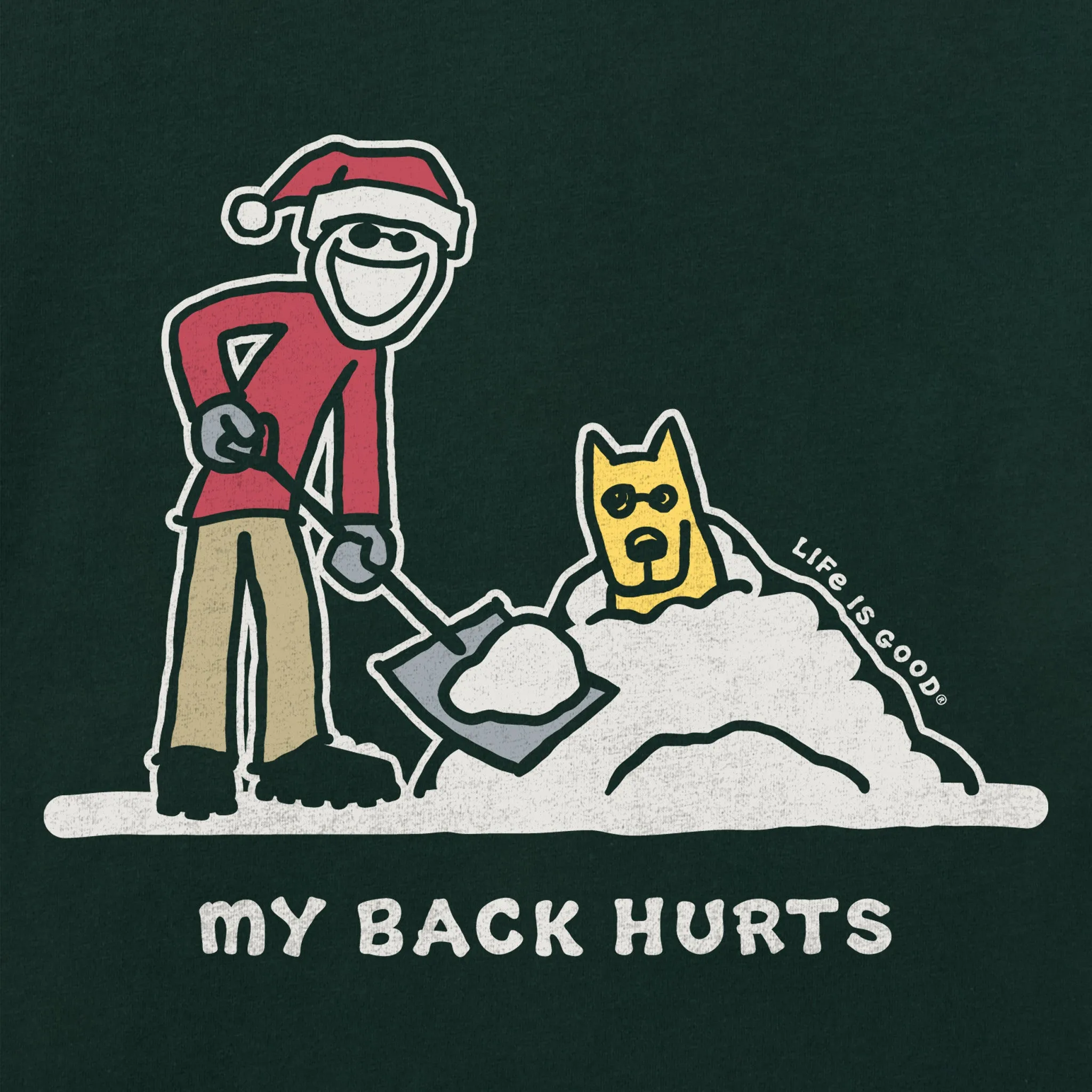 Women's My Back Hurts Long Sleeve Crusher Tee sold by Life is Good product image thumbnail 2