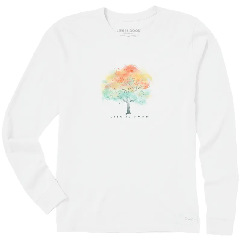Women's Autumn Maple Long Sleeve Crusher Tee sold by Life is Good
