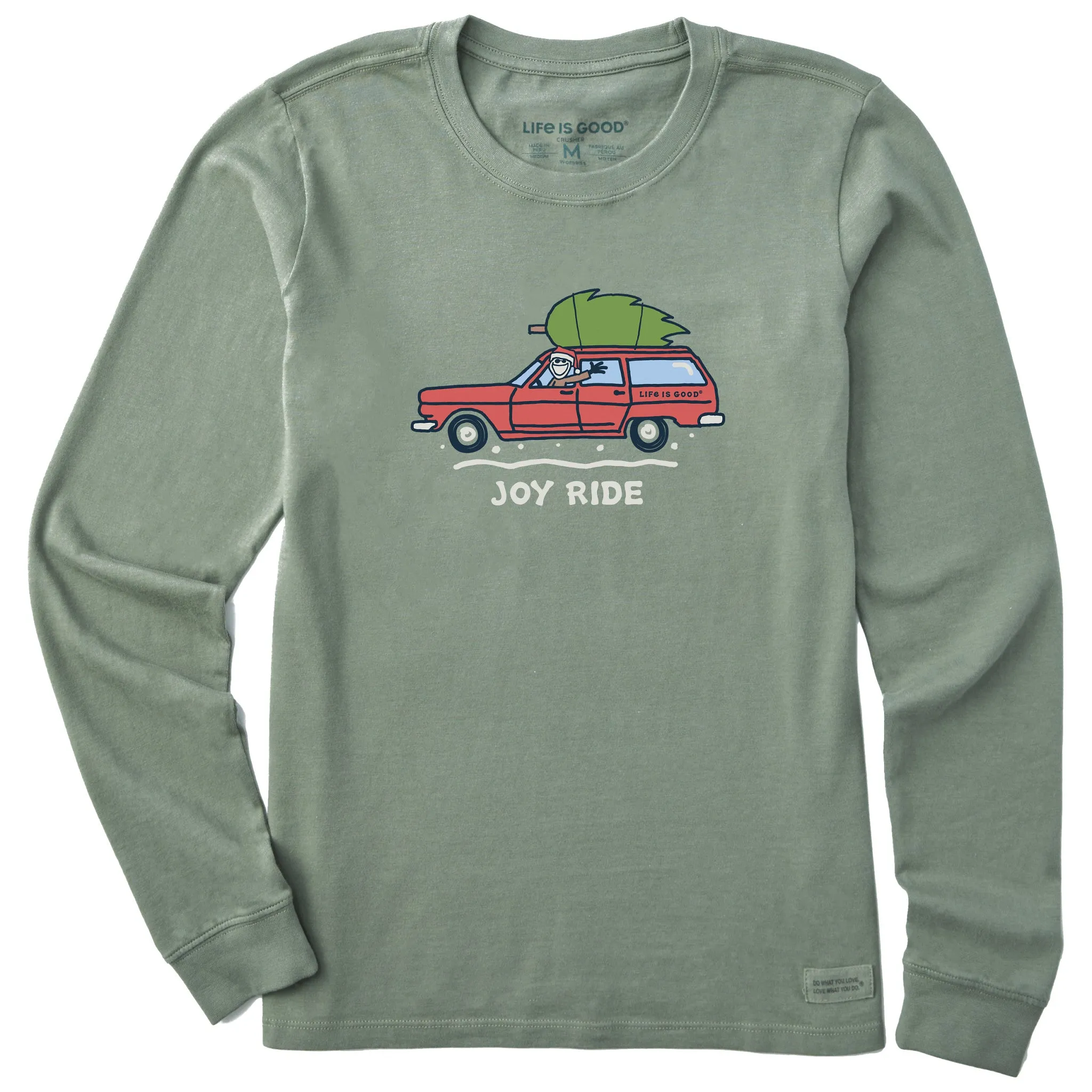 Women's Joy Ride Tree Long Sleeve Crusher Tee sold by Life is Good