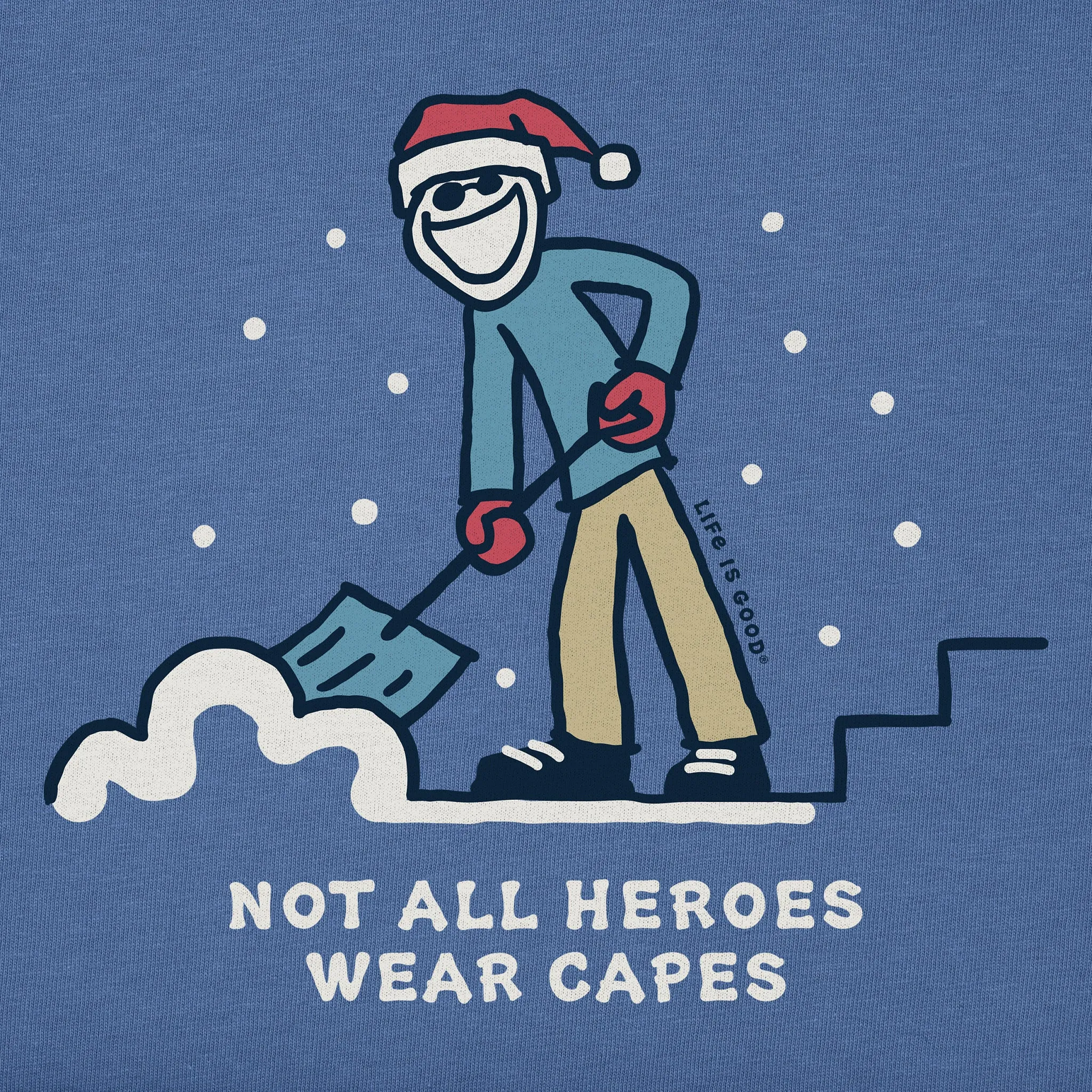 Women's Snow Shovel Hero Long Sleeve Crusher Tee sold by Life is Good product image thumbnail 2