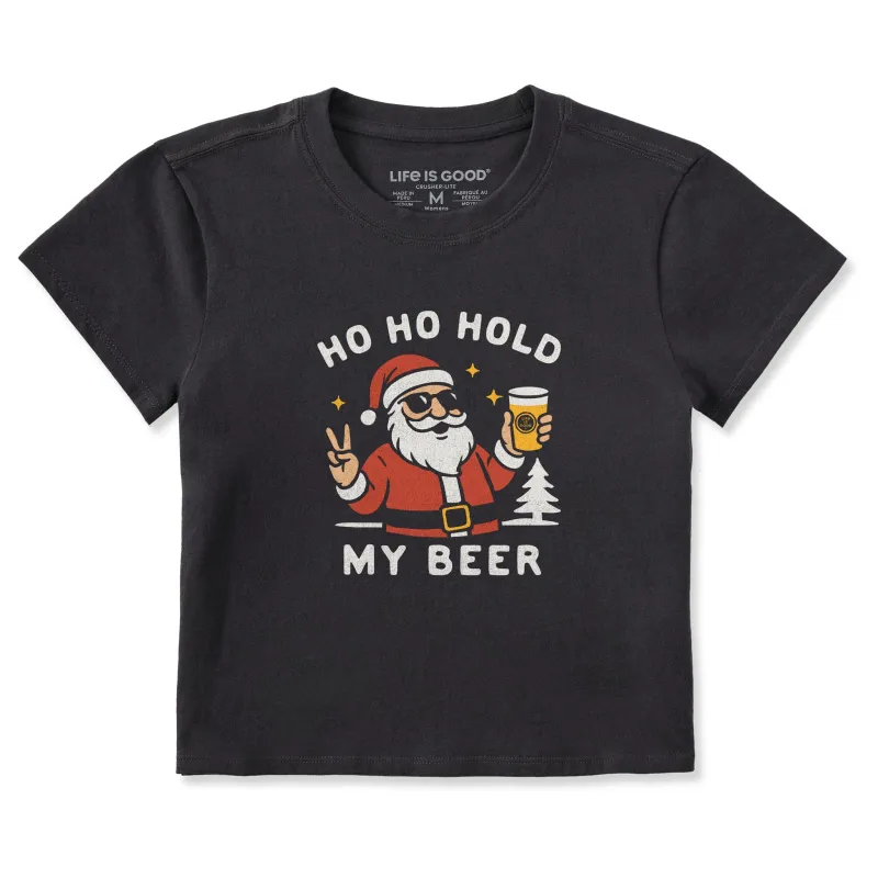 Women's Ho Ho Hold My Beer Crusher-LITE Shrunken Tee sold by Life is Good