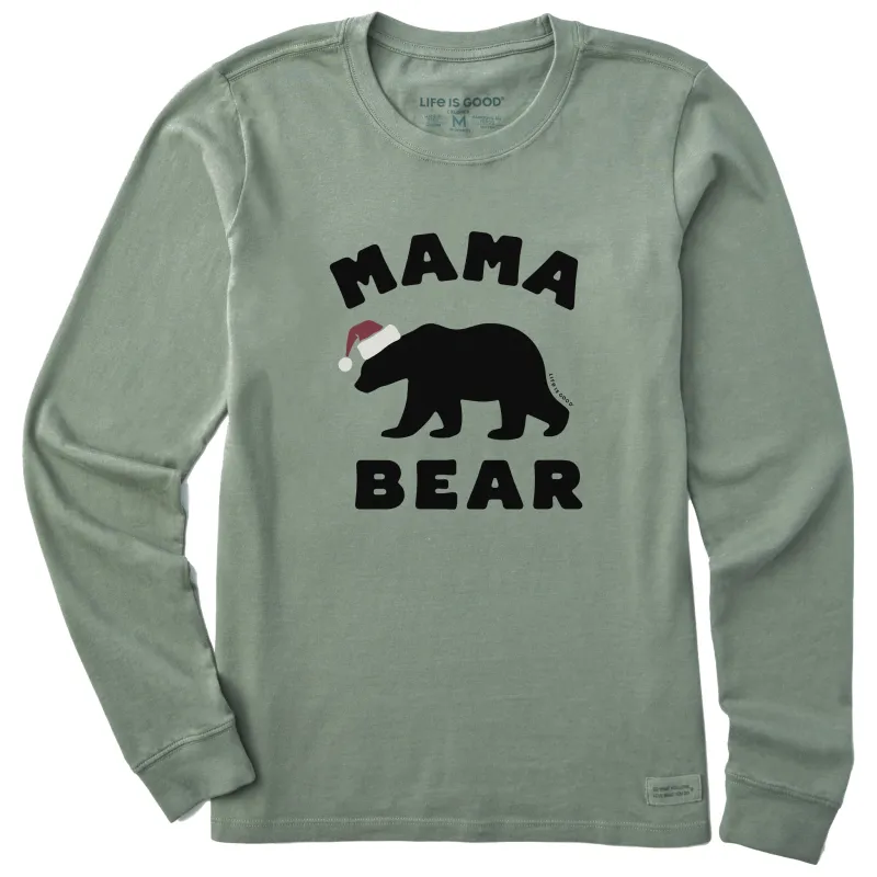 Women's Mama Bear Silo Long Sleeve Crusher Tee sold by Life is Good