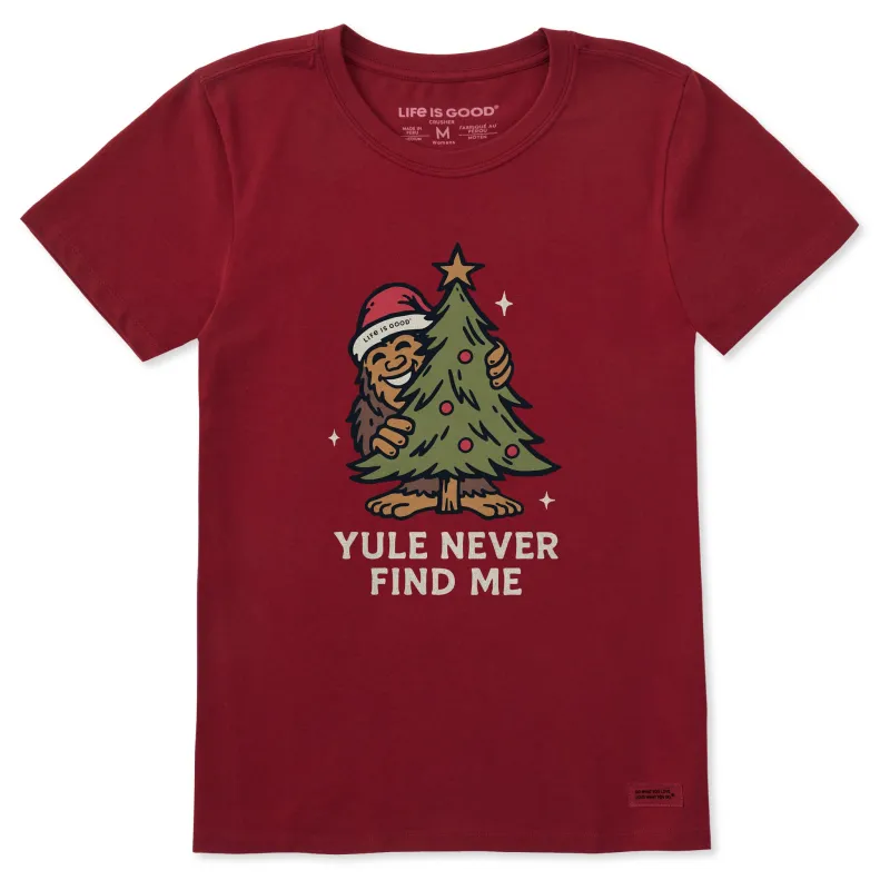 Women's Yule Never Find Me Short Sleeve Crusher Tee sold by Life is Good
