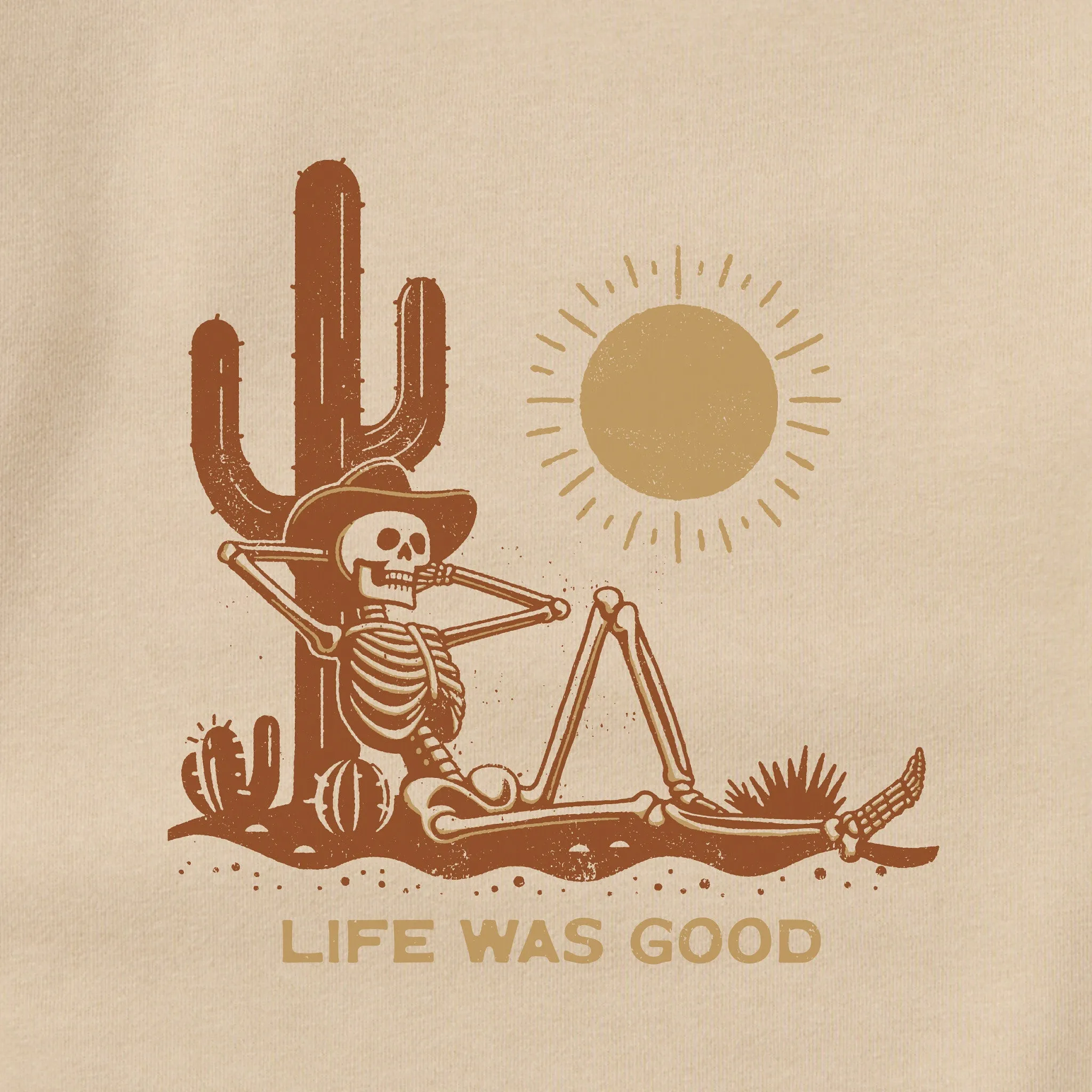 Adult Unisex Life was Good Cowboy Skull Every Wear Crew Sweatshirt sold by Life is Good product image thumbnail 2