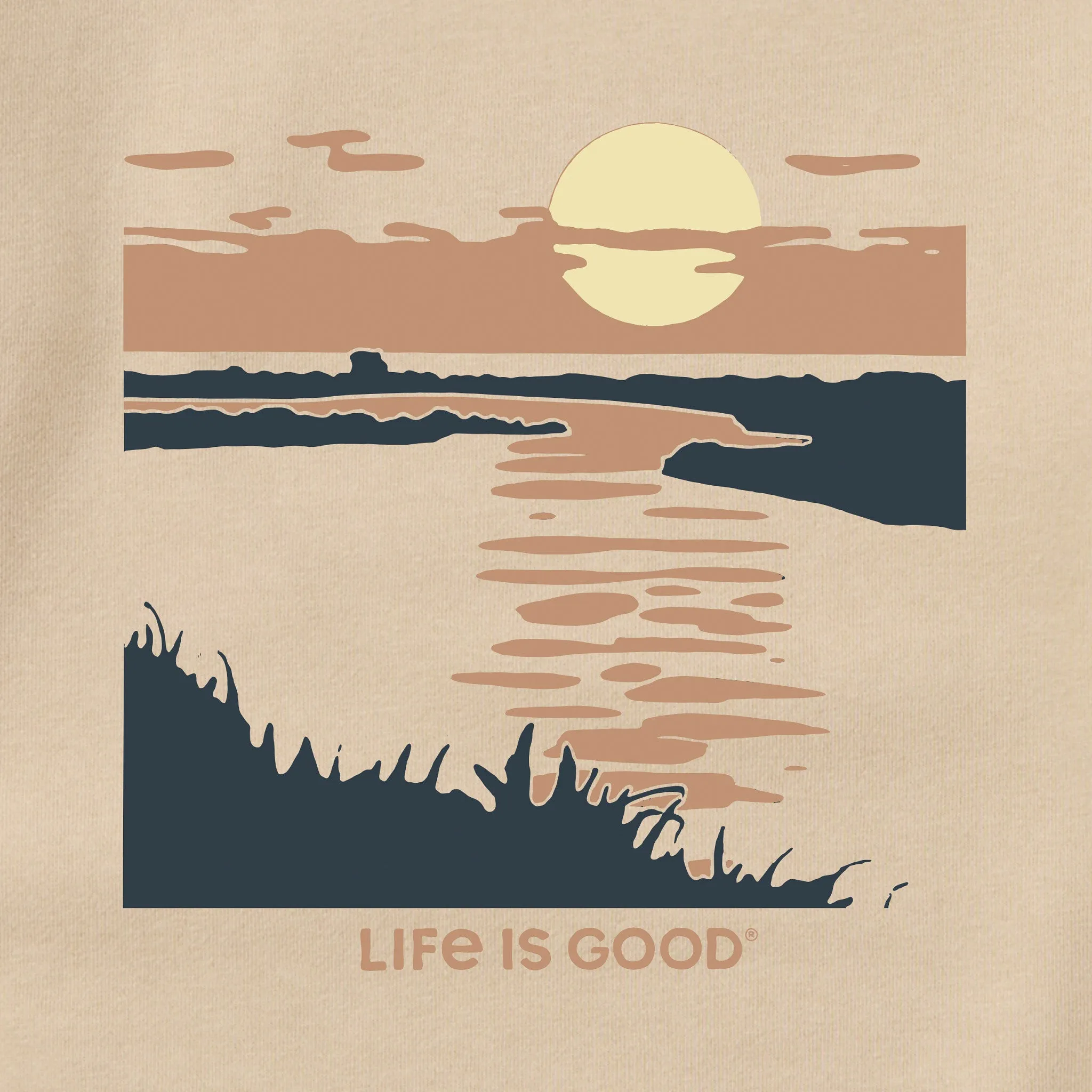 Adult Unisex Sunset Marsh Every Wear Crew Sweatshirt sold by Life is Good product image thumbnail 2