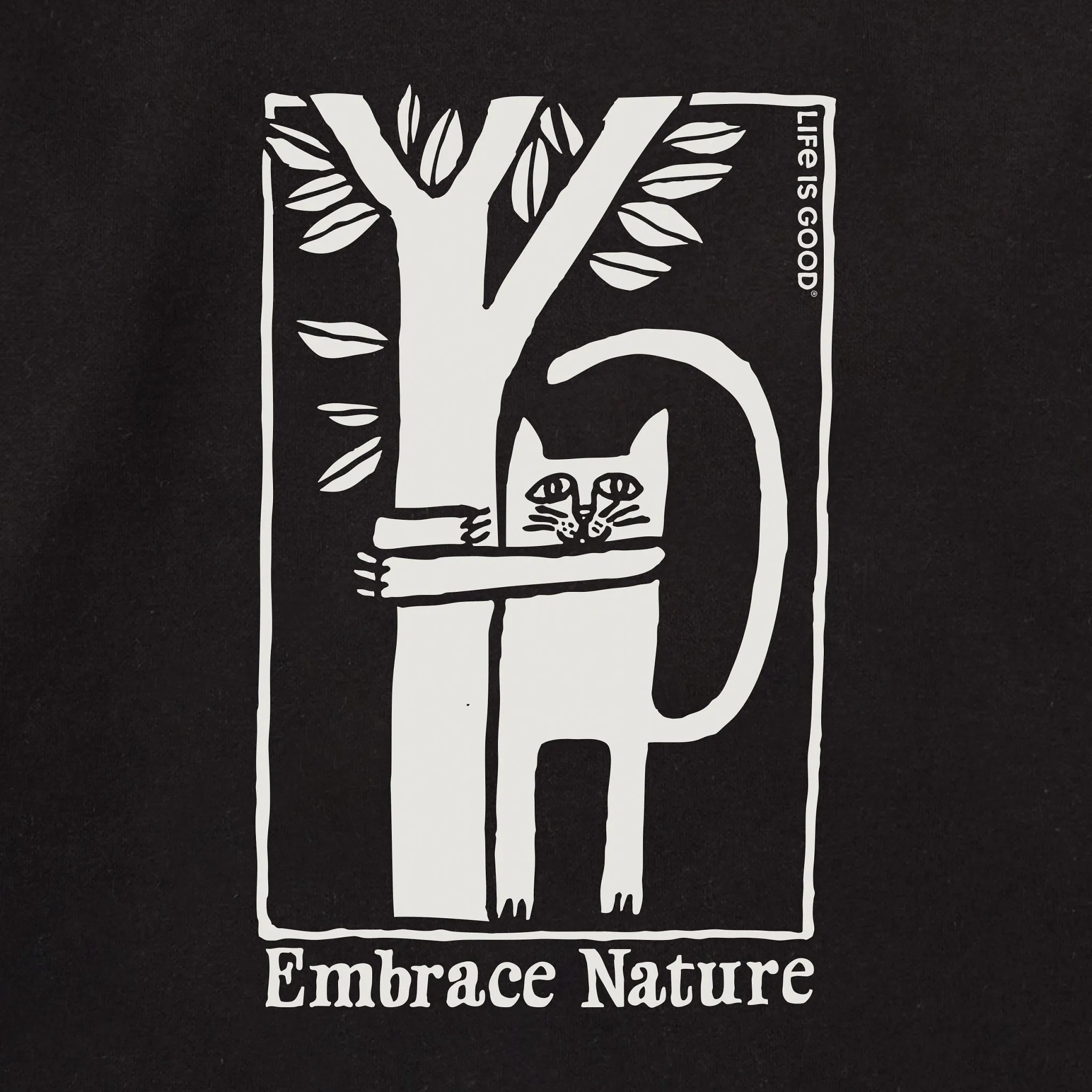 Adult Unisex Embrace Nature Cat Every Wear Crew Sweatshirt sold by Life is Good product image thumbnail 2