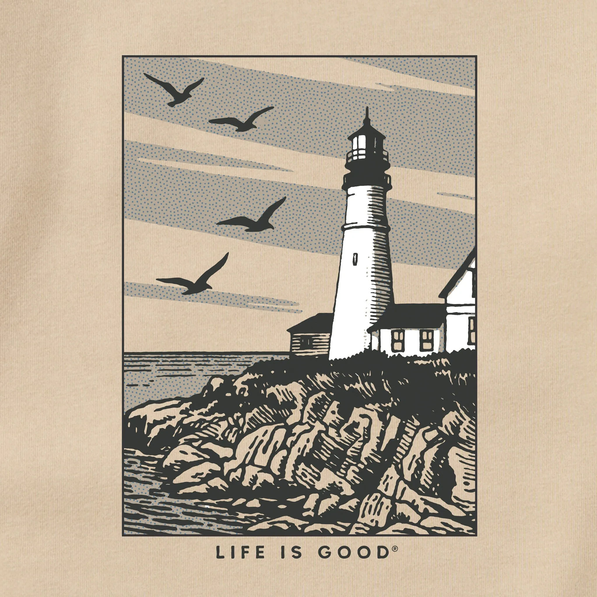 Adult Unisex Costal Lighthouse Every Wear Crew Sweatshirt sold by Life is Good product image thumbnail 2