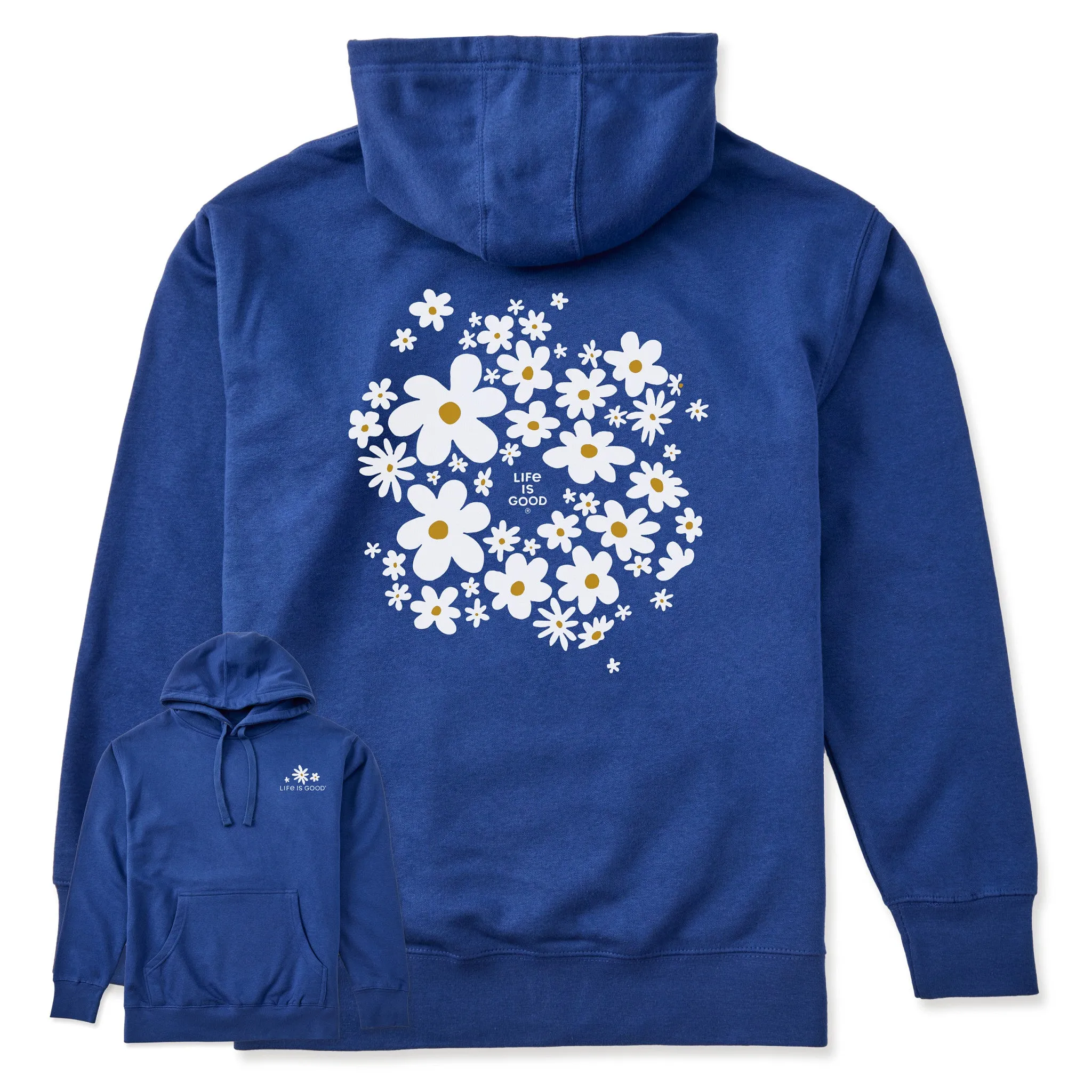 Adult Unisex Daisy Splash Every Wear Hoodie Sweatshirt sold by Life is Good