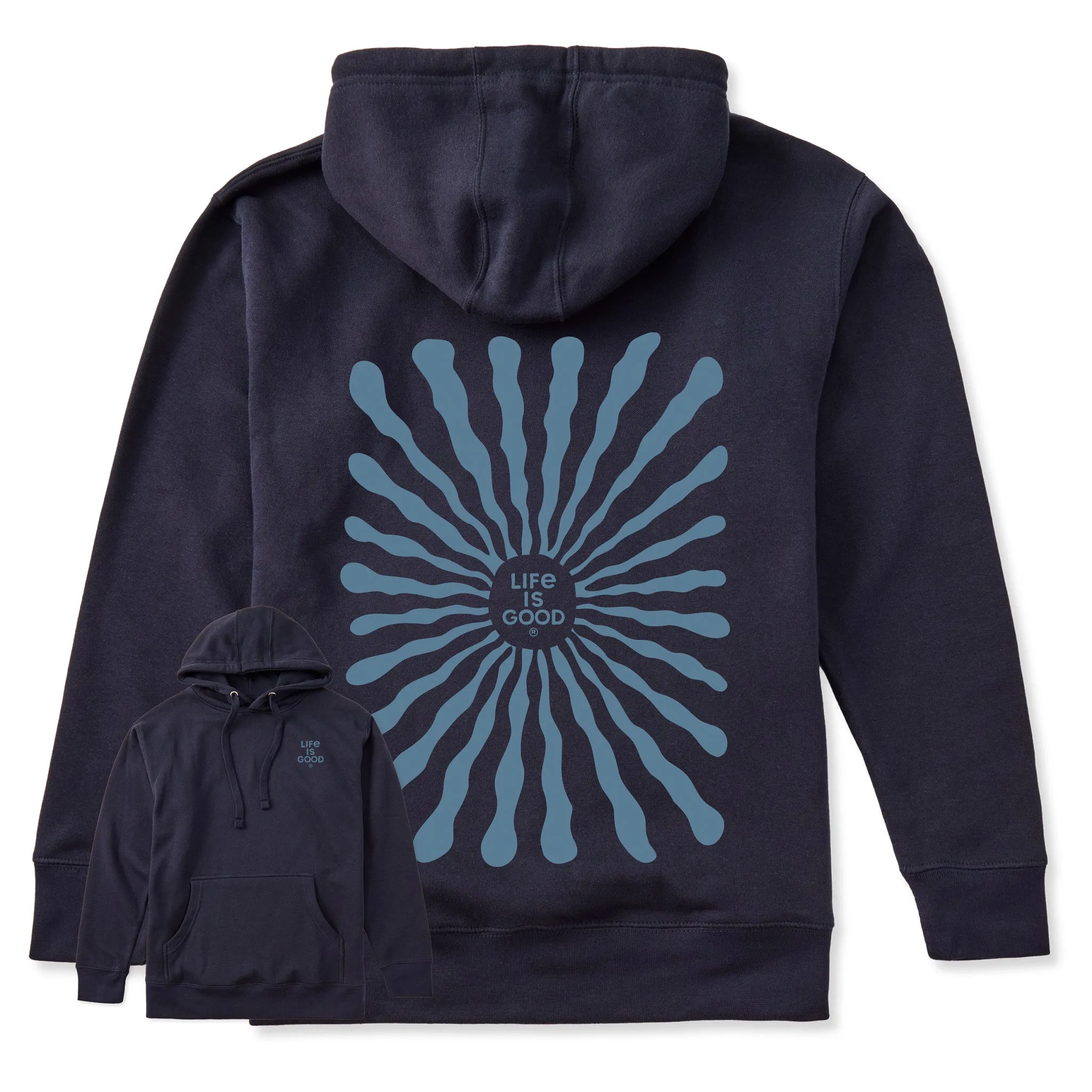 Adult Unisex Radiating Sun Every Wear Hoodie Sweatshirt sold by Life is Good