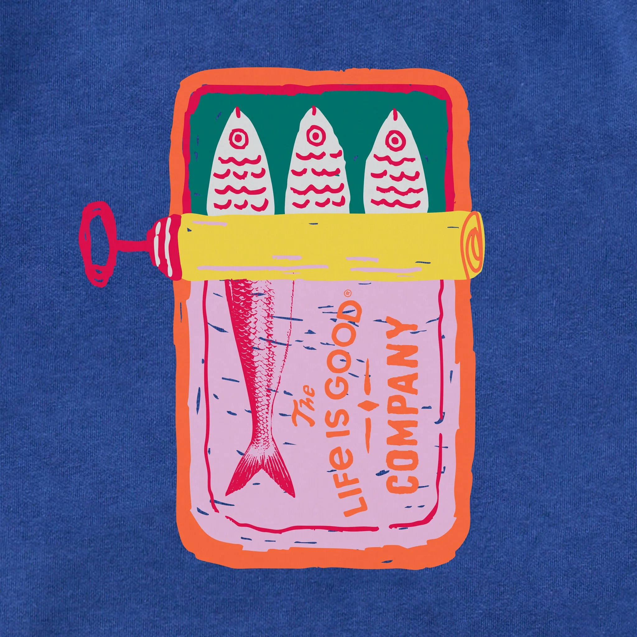 Adult Unisex Sardine Tin Every Wear Hoodie Sweatshirt sold by Life is Good product image thumbnail 2