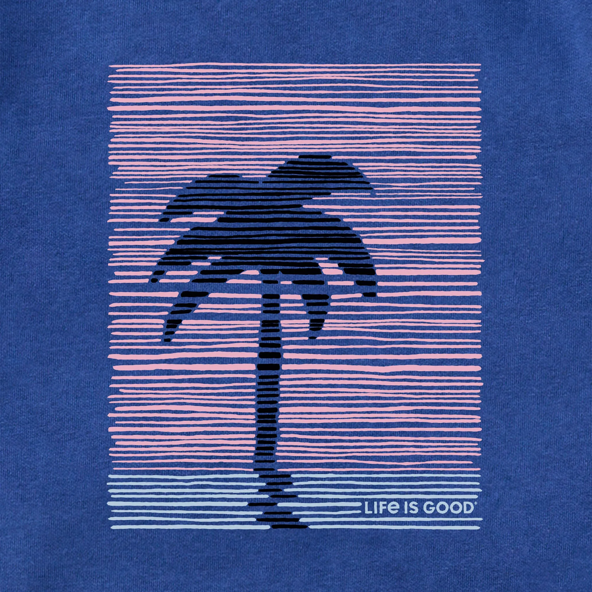 Adult Unisex Striped Palm Every Wear Hoodie Sweatshirt sold by Life is Good product image thumbnail 2