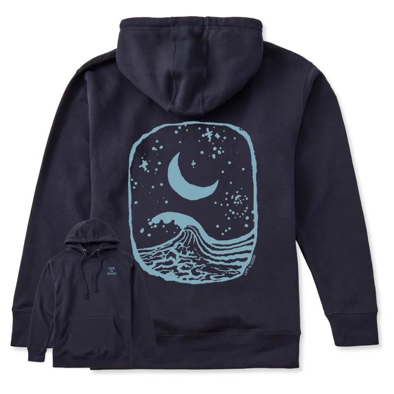 Adult Unisex Moon Wave Every Wear Hoodie Sweatshirt sold by Life is Good