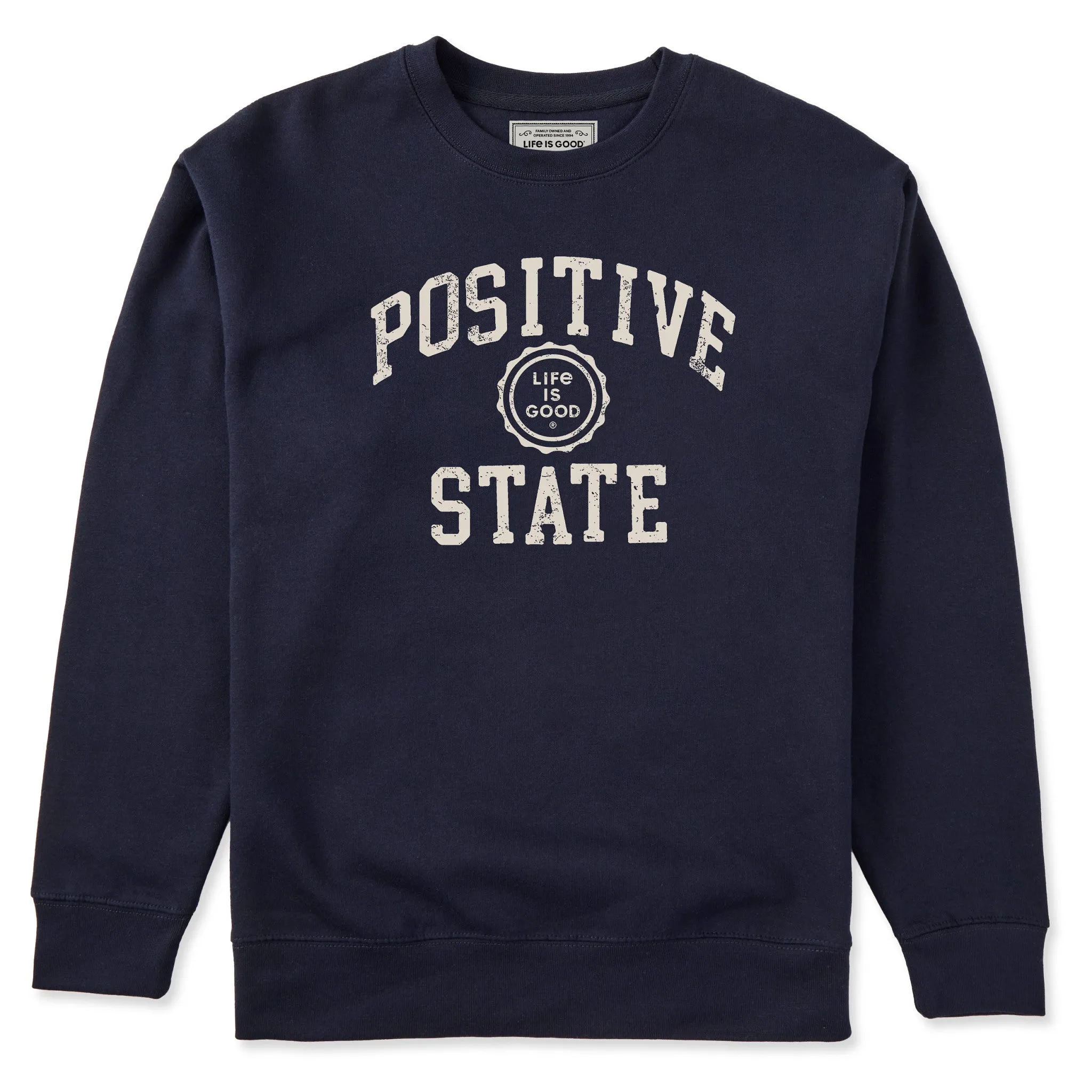 Adult Unisex Positive State Every Wear Crew Sweatshirt sold by Life is Good