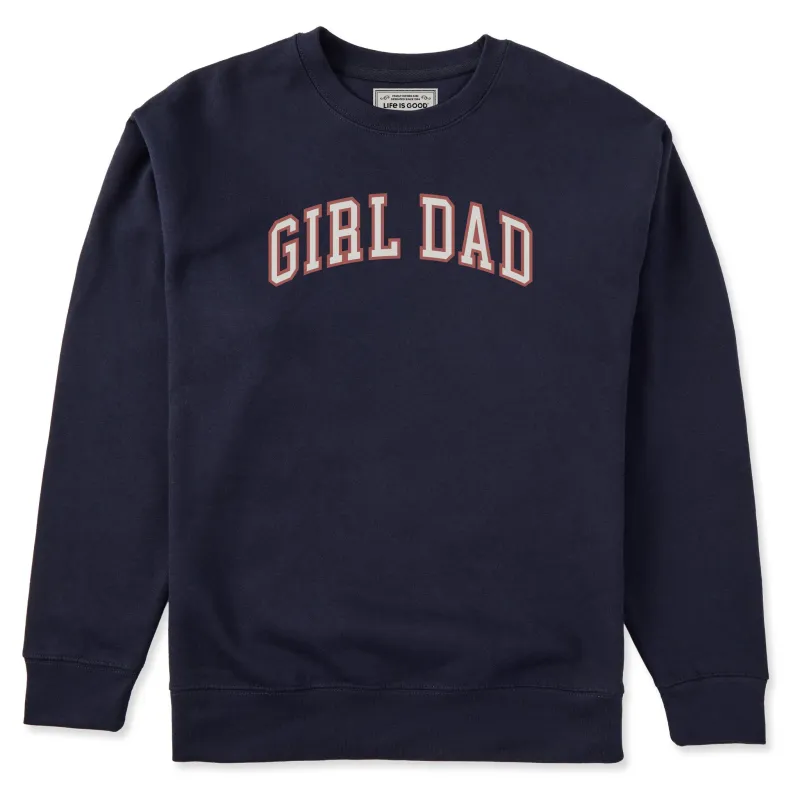 Adult Unisex Girl Dad Every Wear Crew Sweatshirt sold by Life is Good