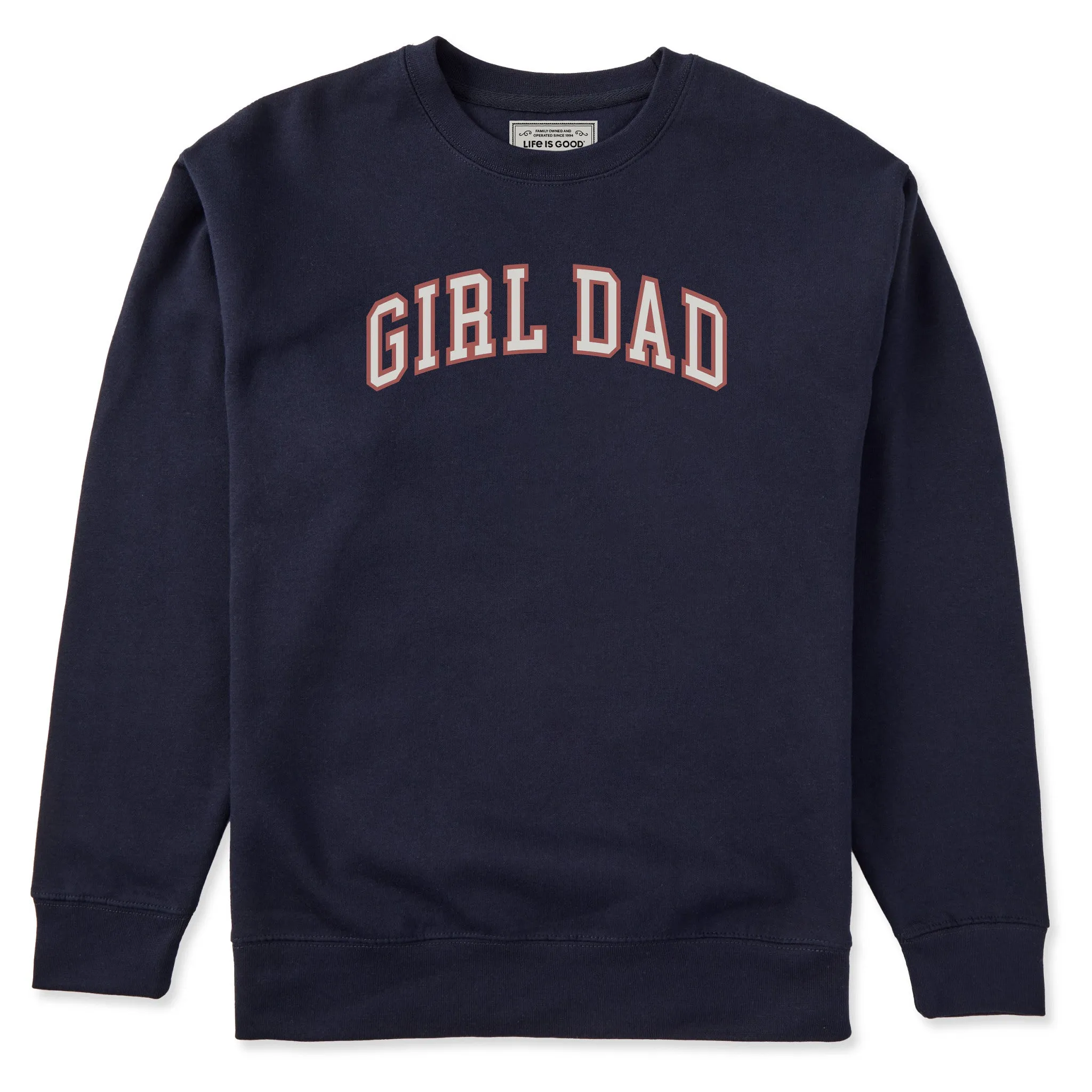 Adult Unisex Girl Dad Every Wear Crew Sweatshirt sold by Life is Good