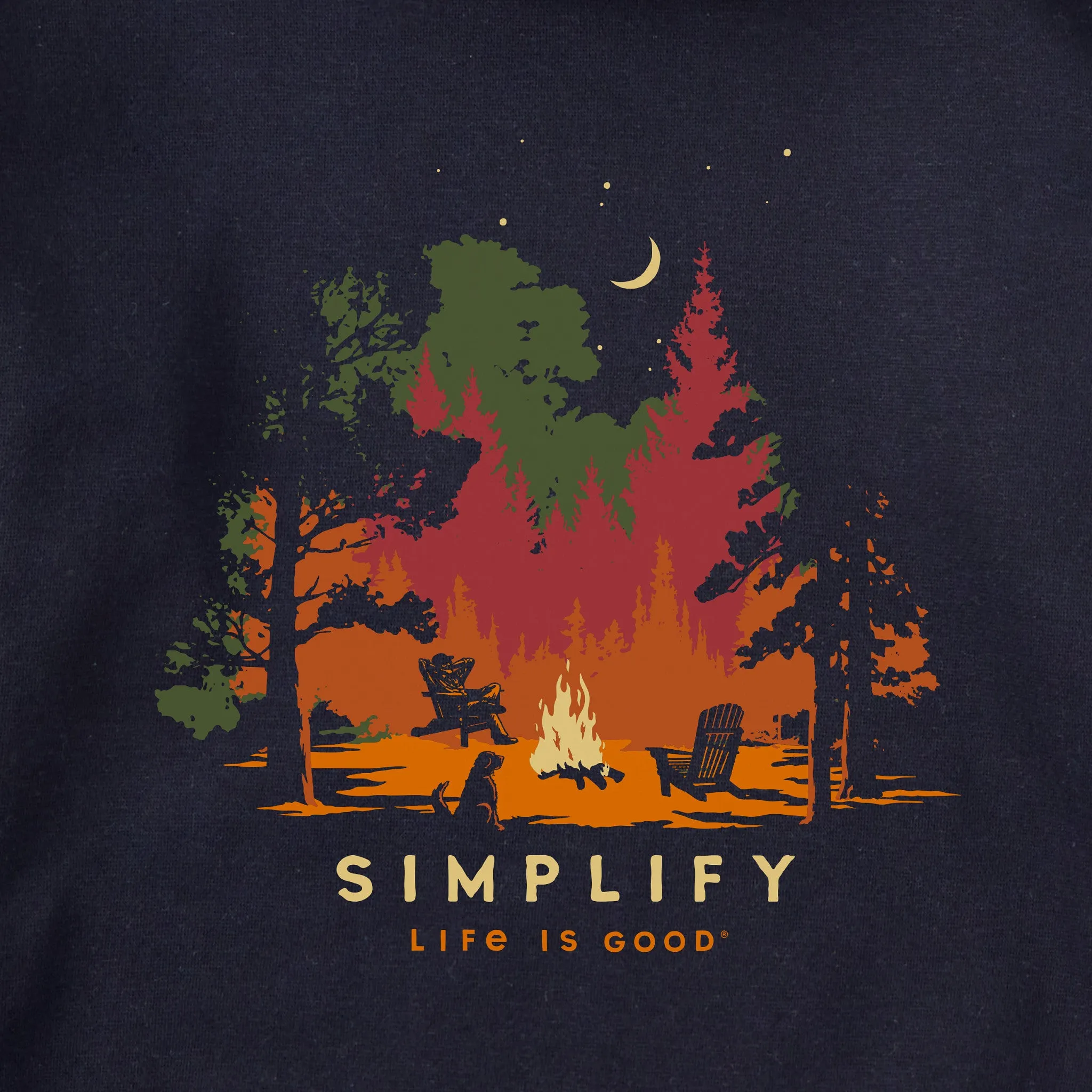 Adult Unisex Simplify Campfire Every Wear Crew Sweatshirt sold by Life is Good product image thumbnail 2