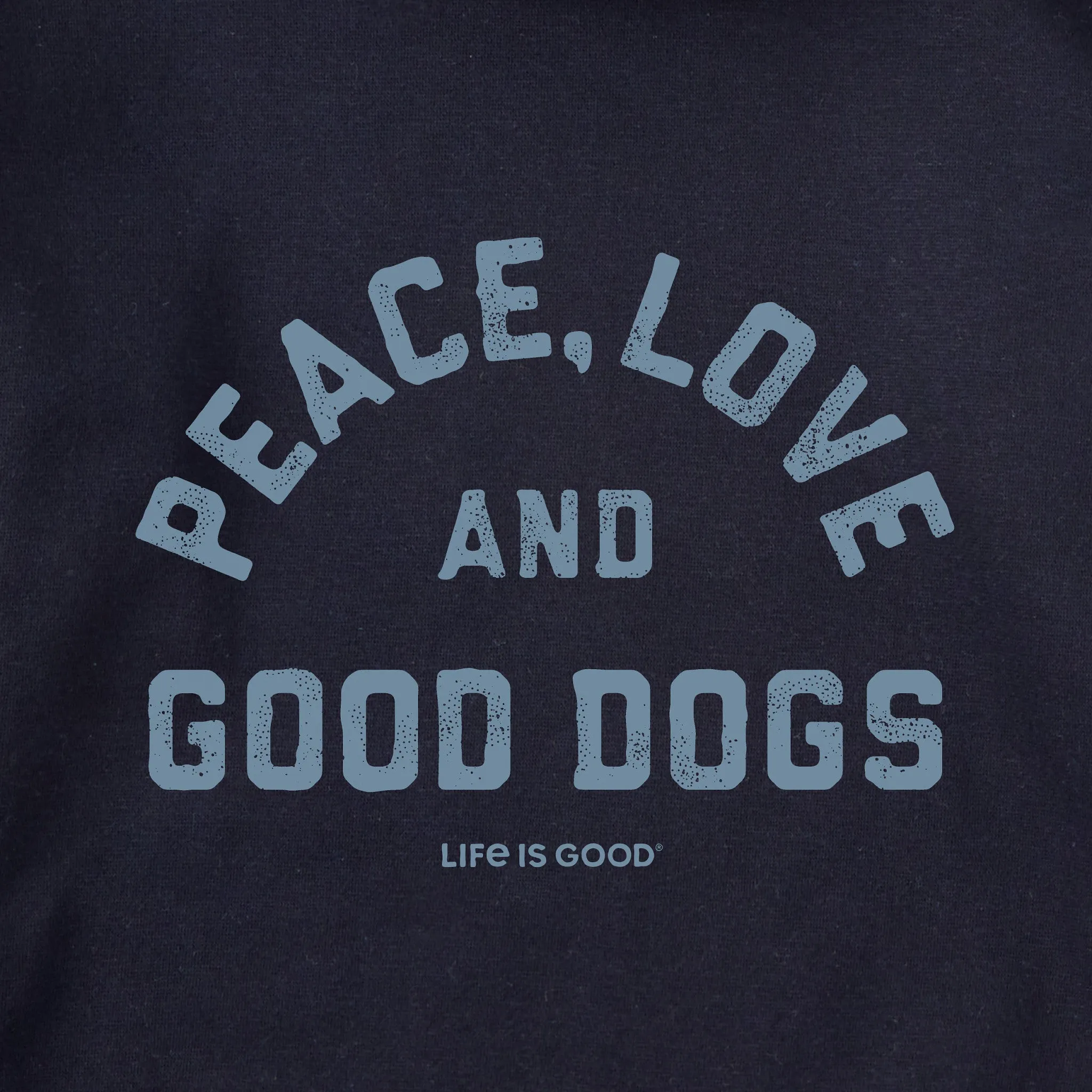 Adult Unisex Peace Love and Good Dogs Every Wear Crew Sweatshirt sold by Life is Good product image thumbnail 2