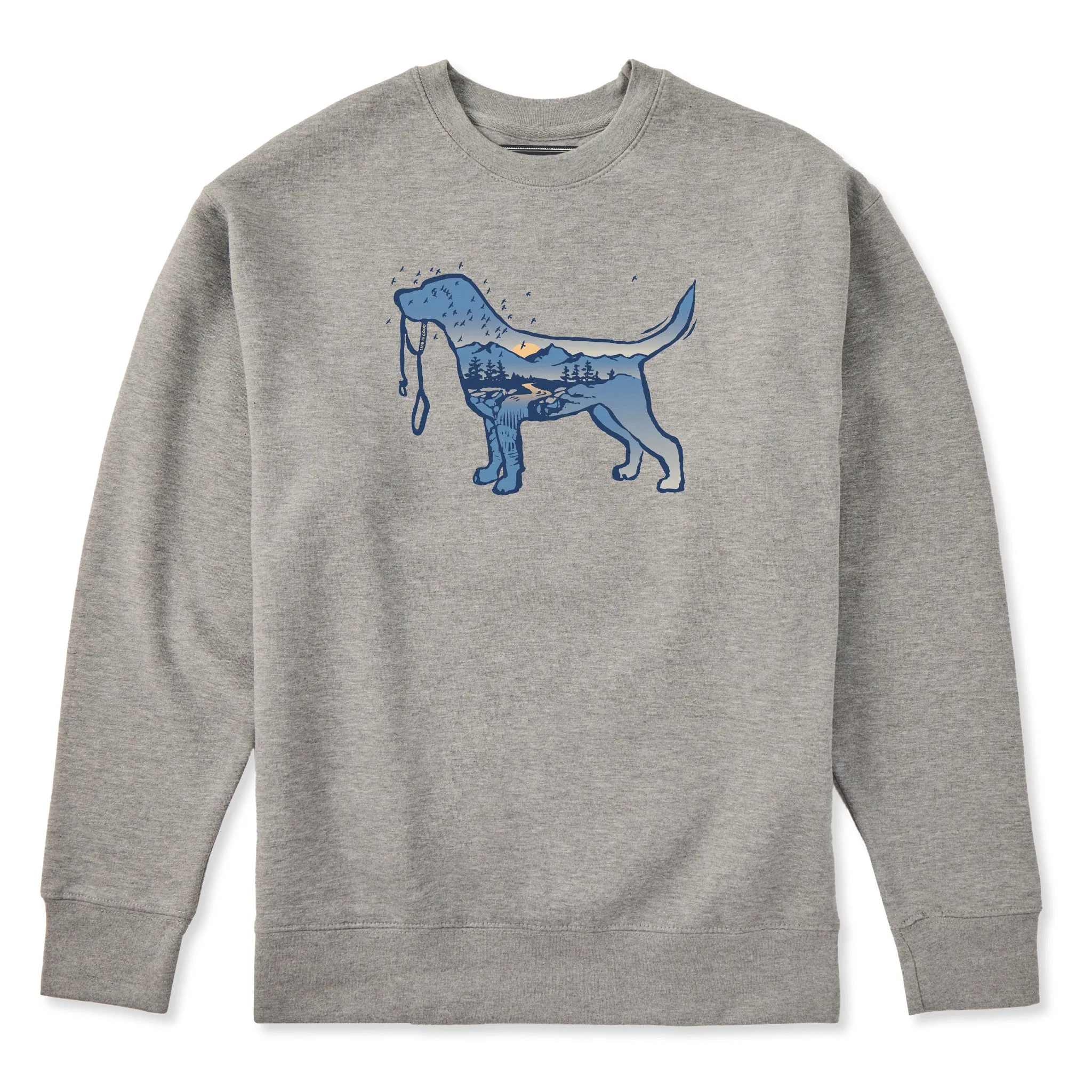 Adult Unisex Macro Micro Dogscape Every Wear Crew Sweatshirt sold by Life is Good