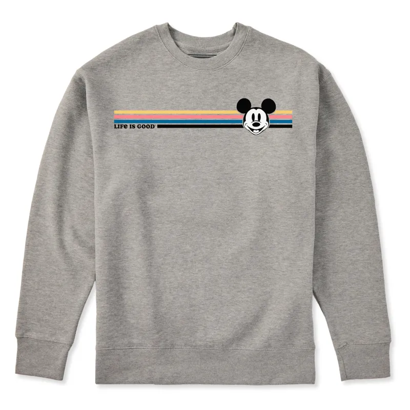 Adult Unisex Willie Stripe Every Wear Crew Sweatshirt made by Life is Good
