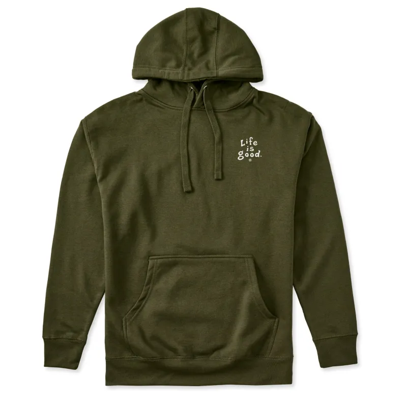 Adult Unisex LIG Vintage Wordmark Stacked Every Wear Hoodie Sweatshirt sold by Life is Good