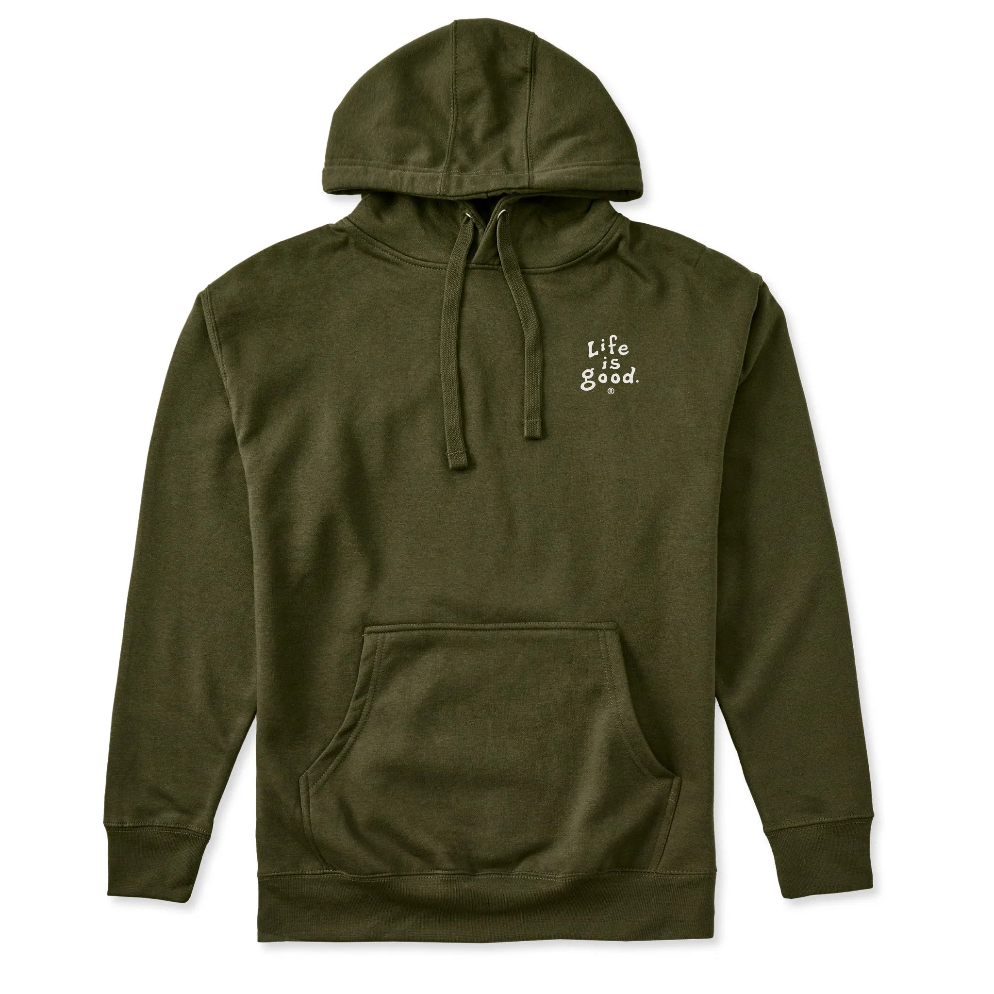 Adult Unisex LIG Vintage Wordmark Stacked Every Wear Hoodie Sweatshirt sold by Life is Good