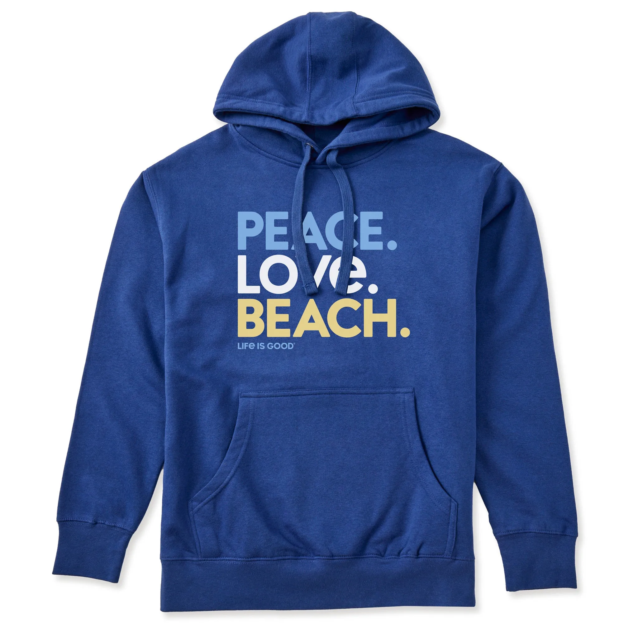 Adult Unisex Peace Love Beach Every Wear Hoodie Sweatshirt sold by Life is Good