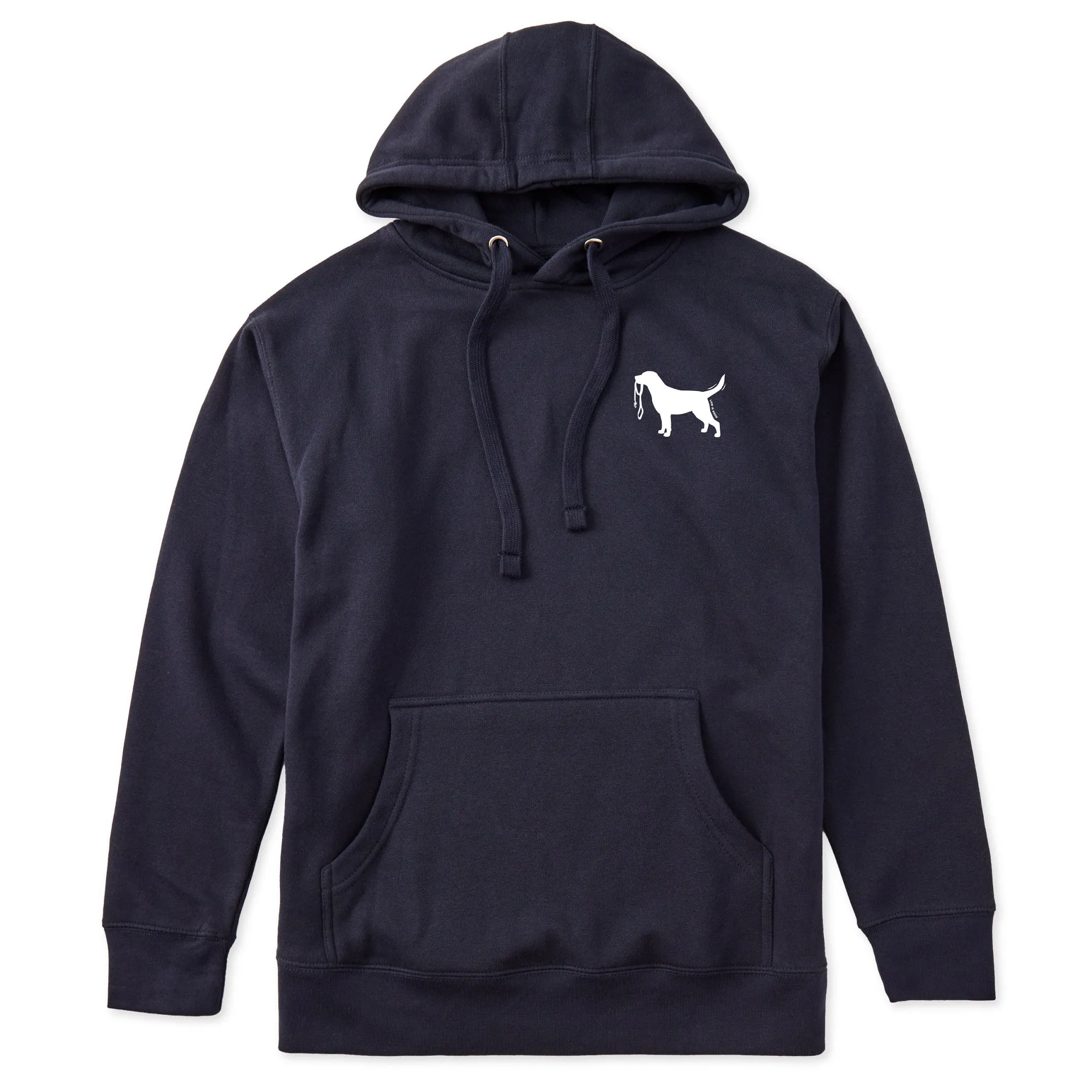 Adult Unisex Labrador Leash Every Wear Hoodie Sweatshirt sold by Life is Good product image thumbnail 3