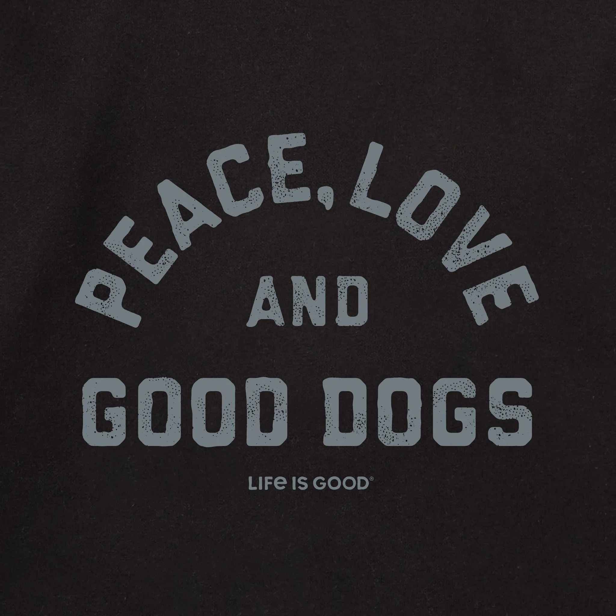 Adult Unisex Peace Love and Good Dogs Every Wear Hoodie Sweatshirt sold by Life is Good product image thumbnail 2