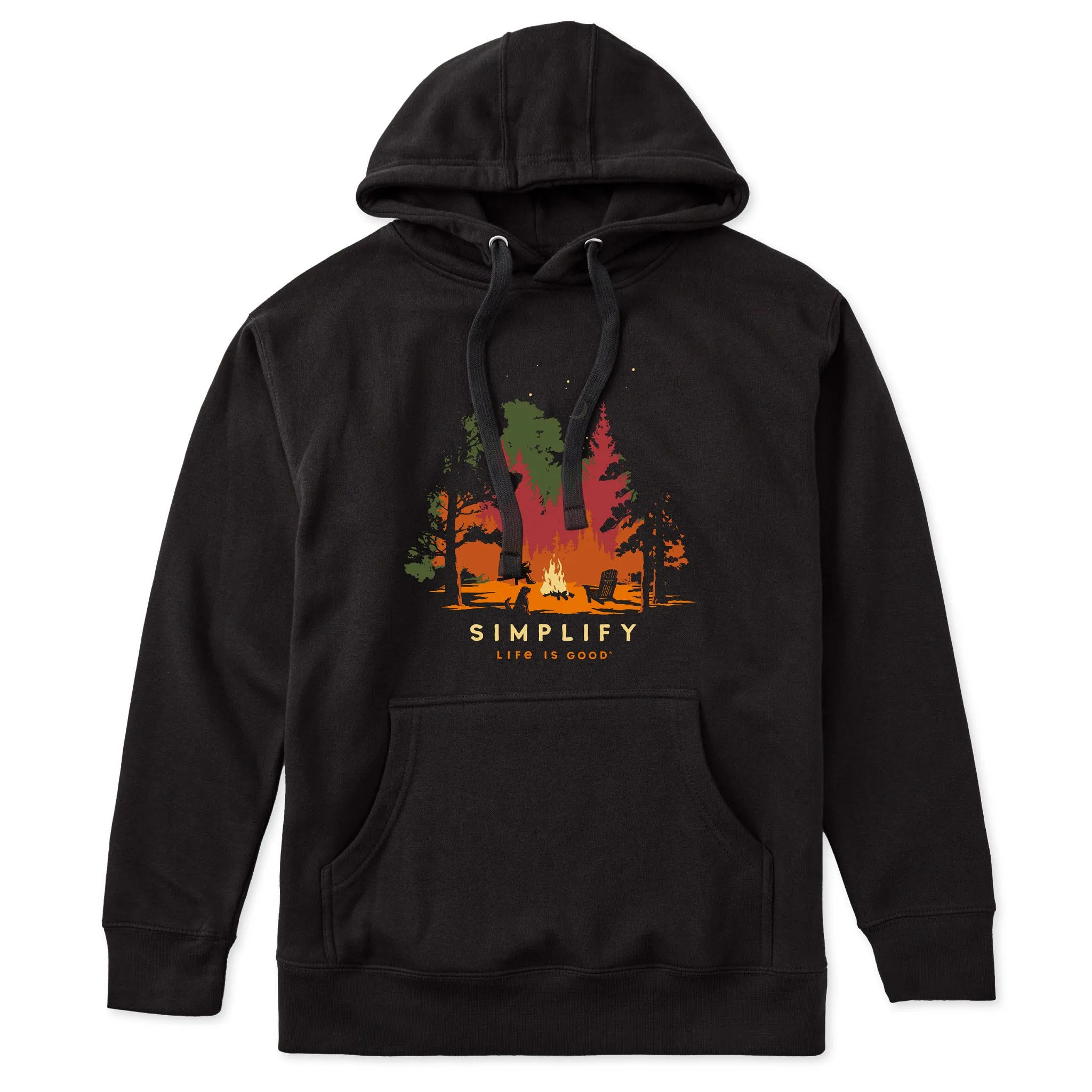 Adult Unisex Simplify Campfire Every Wear Hoodie Sweatshirt sold by Life is Good